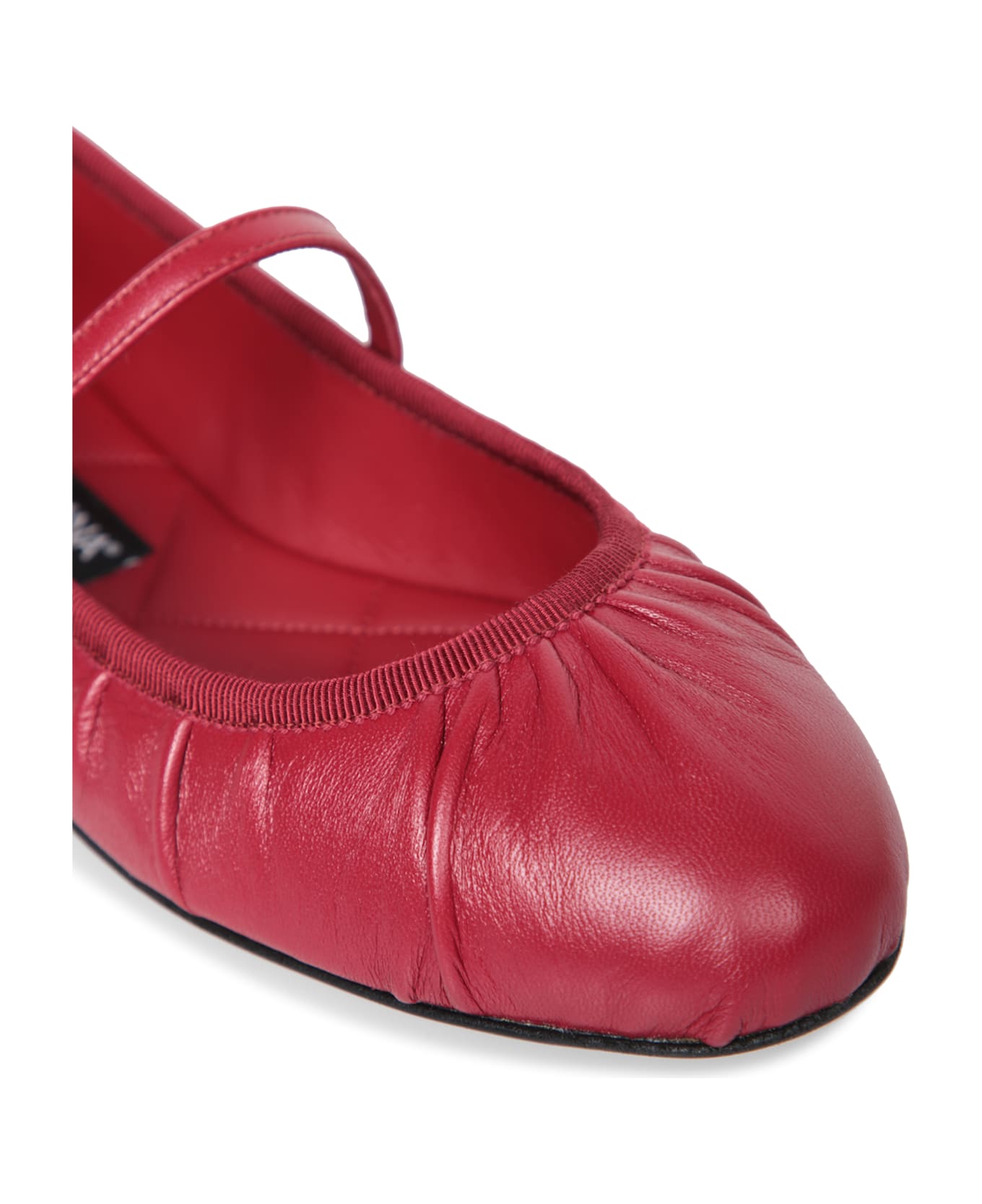 Dolce & Gabbana Ballerina Nappa Seta E Nastro - Rosso
