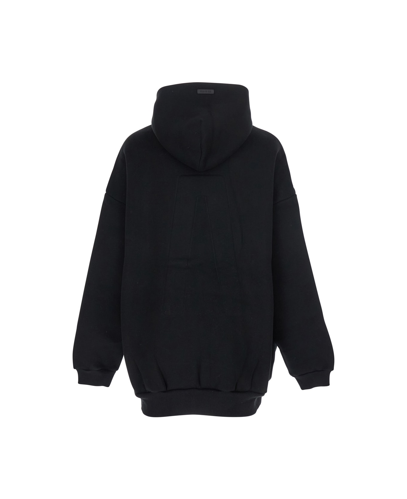 Fear of God Black Sweatshirt With Hood And Dropped Shoulders In Cotton Blend Man - Black
