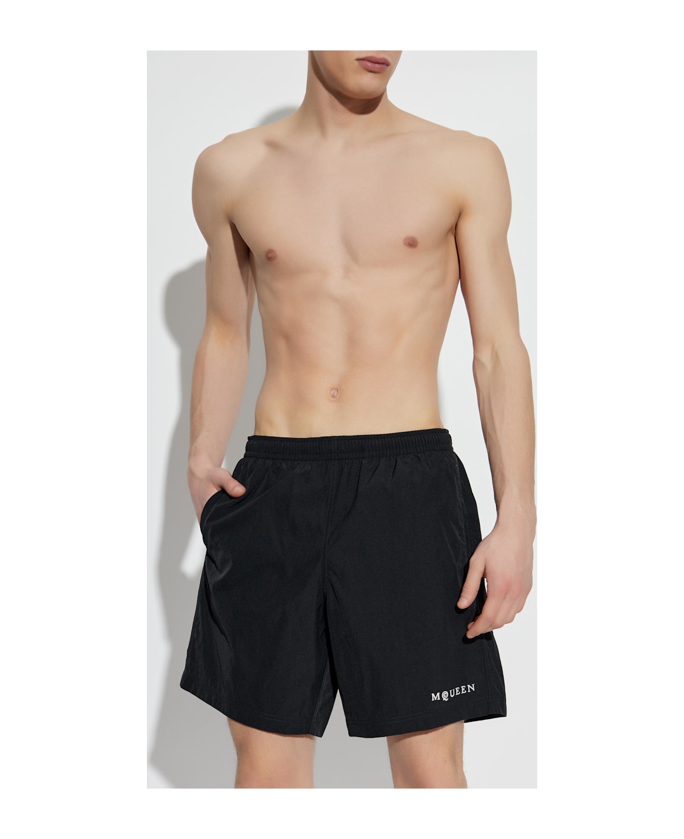 Alexander McQueen Swim Trunks - BLACK