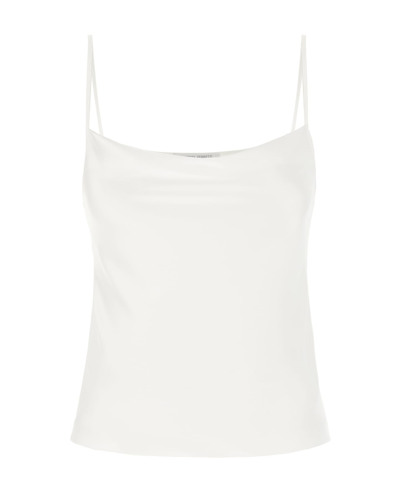 Alberta Ferretti White Acetate Blend Top - 0002