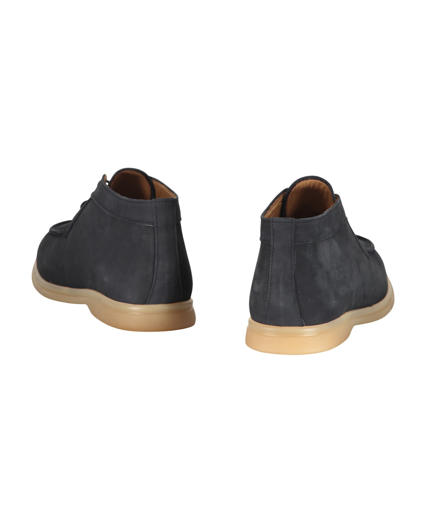 Bruno Magli Leather Lace-up Shoes - blue ローファー＆デッキシューズ