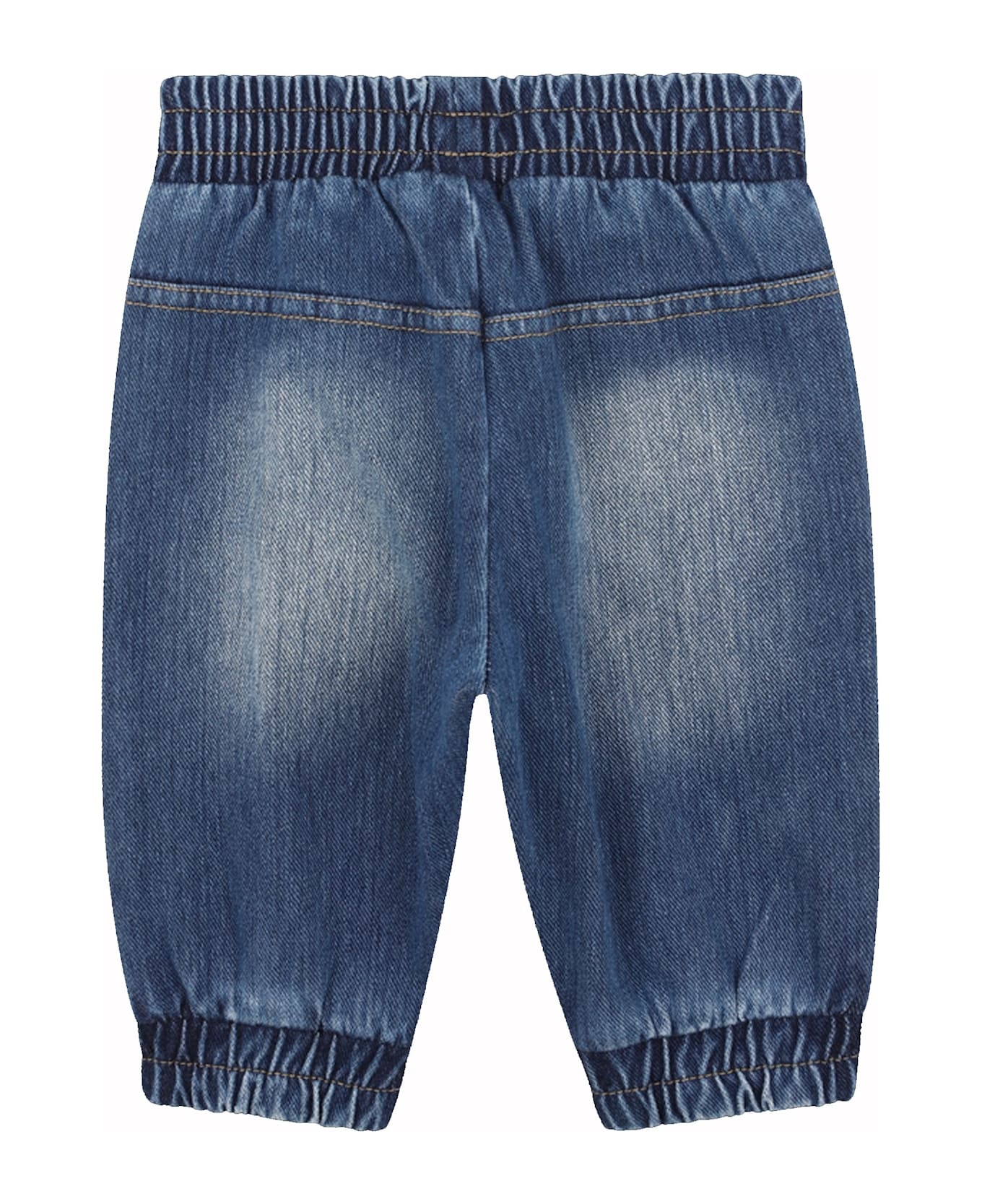 Timberland Denim Jeans For Baby Boy With Patch - Denim