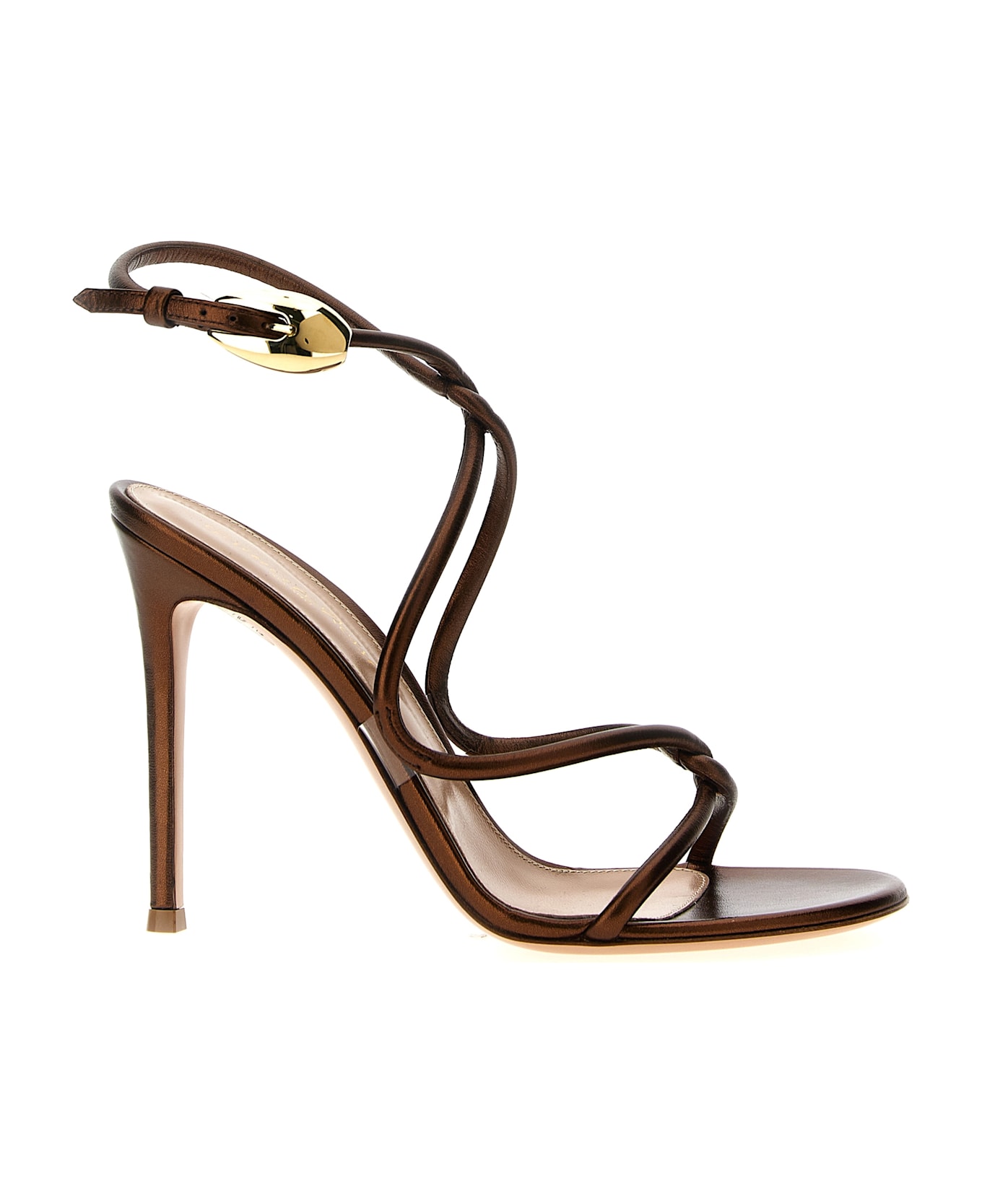Gianvito Rossi 
black Mamba
 Sandals - Brown