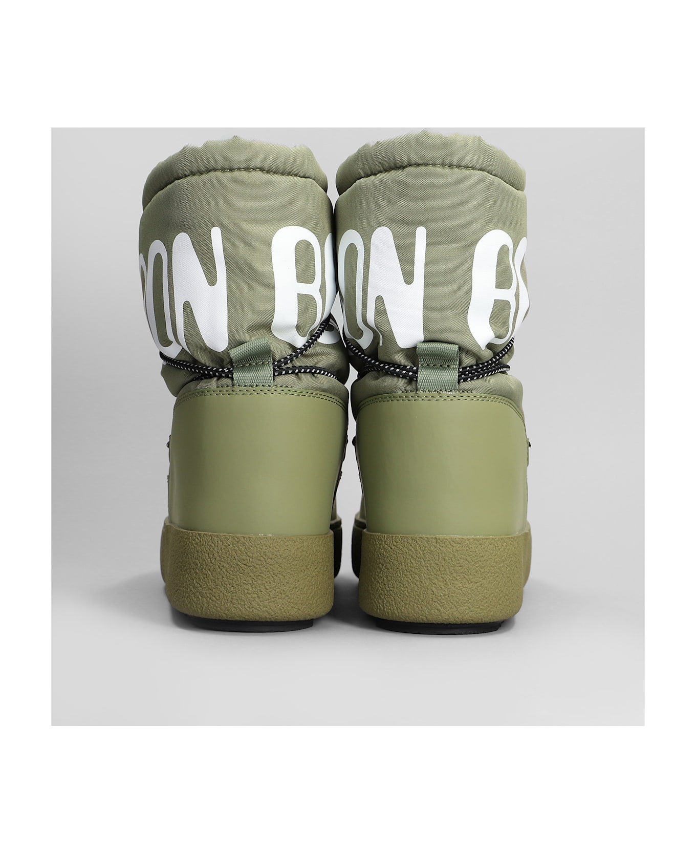 Moon Boot Mb Mrack Polar Ankle Boots In Green Nylon - GREEN