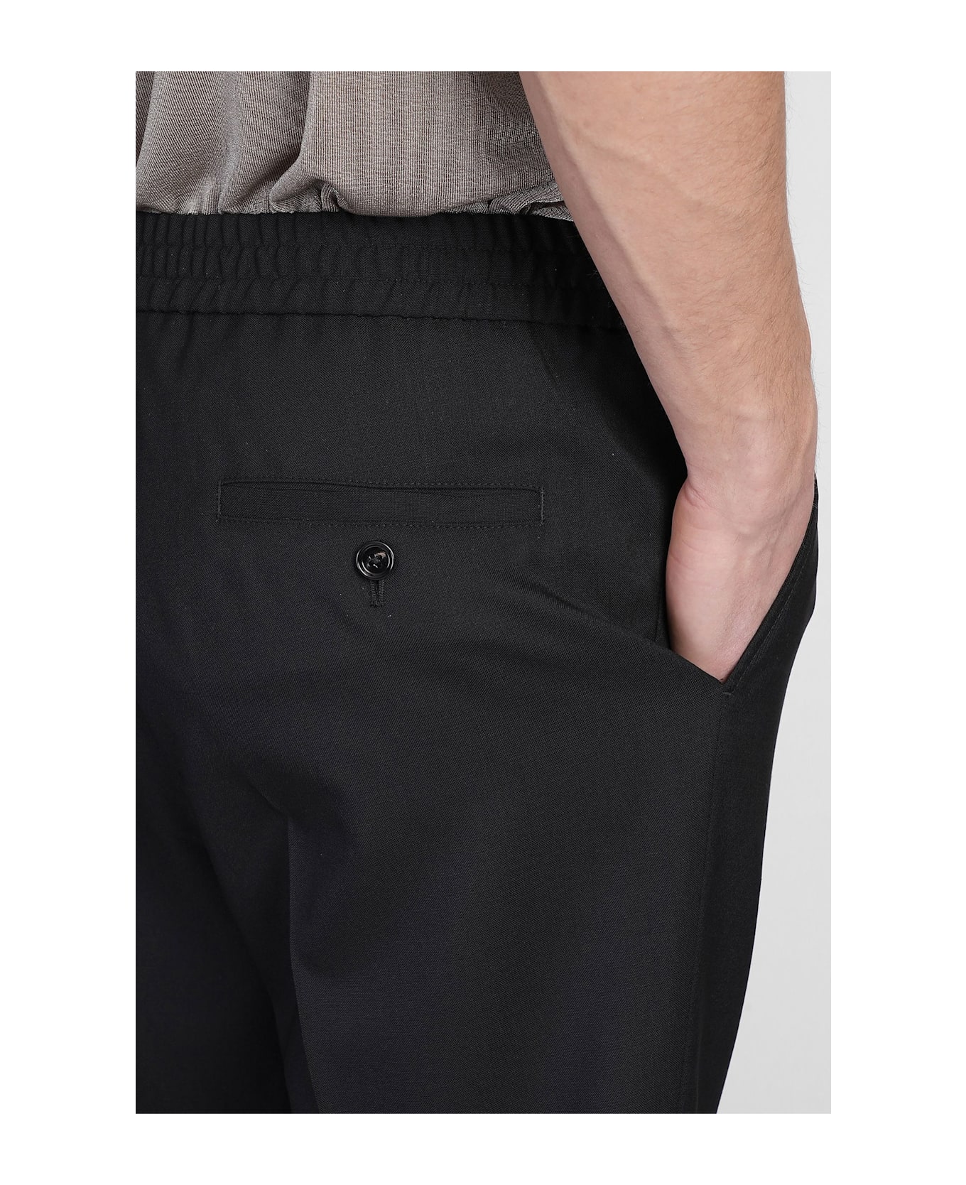 Ami Alexandre Mattiussi Pants In Black Wool - black