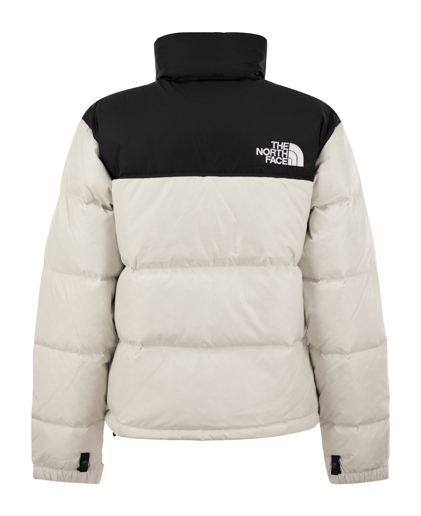 The North Face Retro 1996 - Two-tone Down Jacket - White Dune Tnf Black
