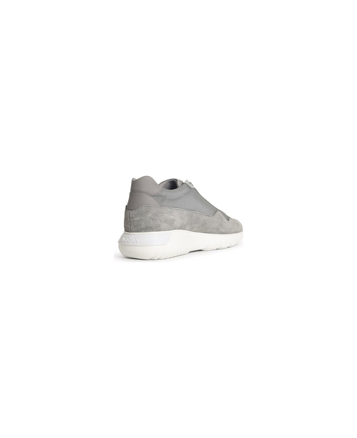 Hogan 'interactive 3' Grey Suede Blend Sneakers - Grey