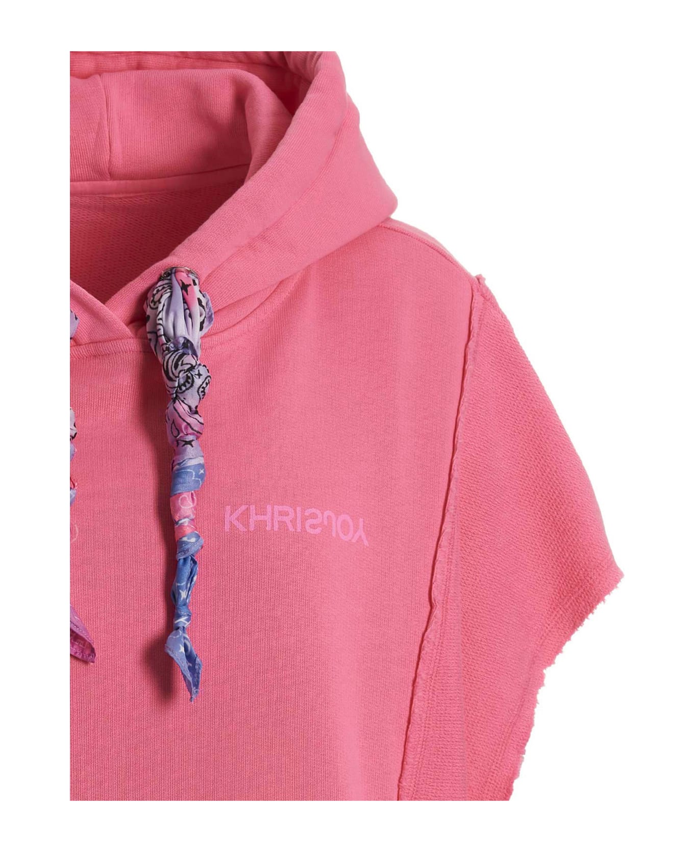 Khrisjoy Patchwork Cotton Vest - Fuchsia フリース