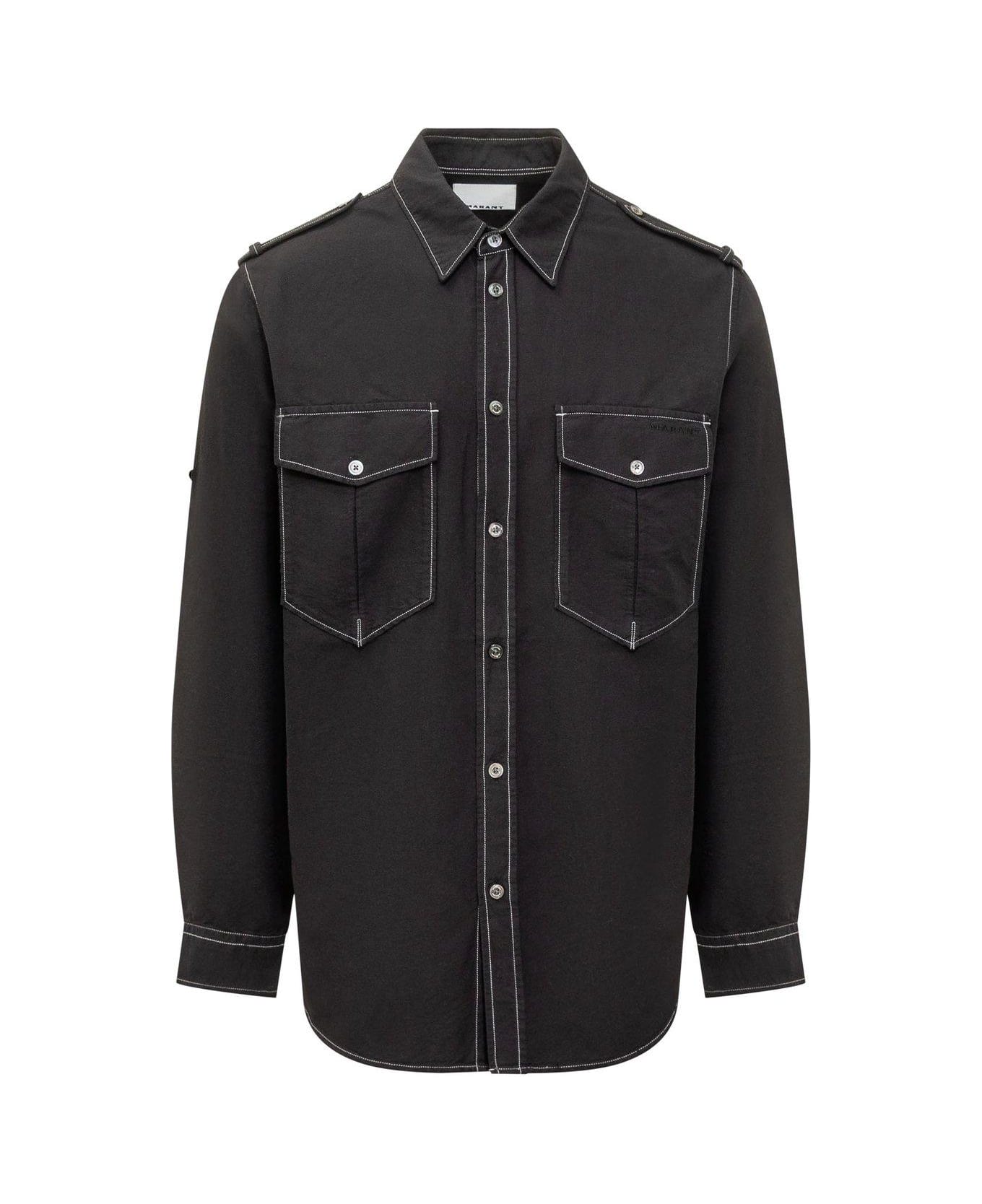 Isabel Marant Cesar Button-up Shirt - NERO