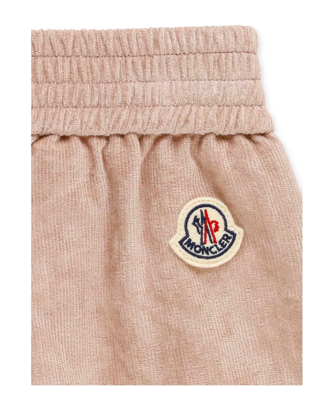Moncler Pants With Logo - Pink