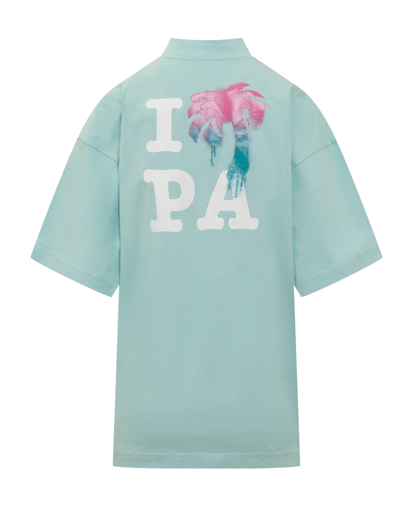 Palm Angels I Love Pa Tee - Light Blue Tシャツ