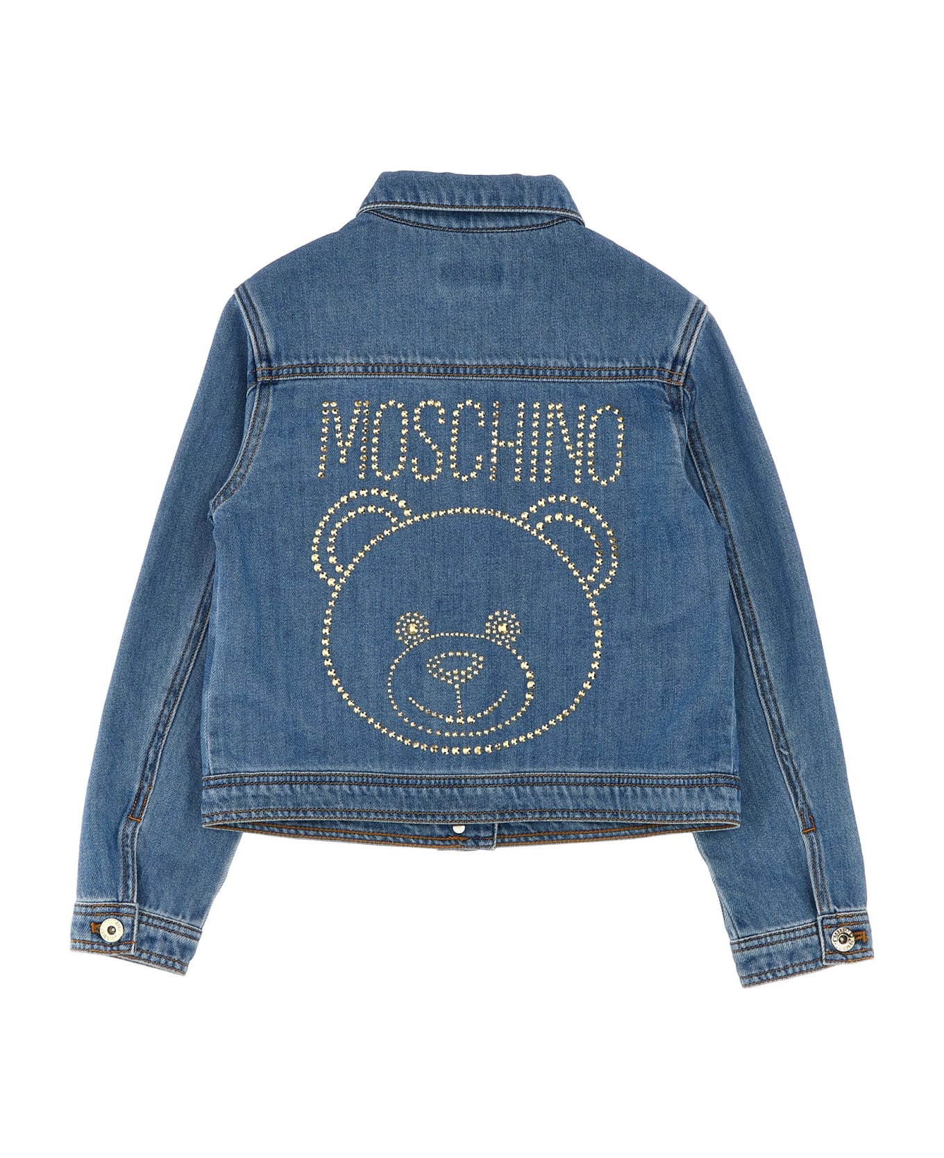 Moschino Logo Denim Jacket - Light Blue コート＆ジャケット