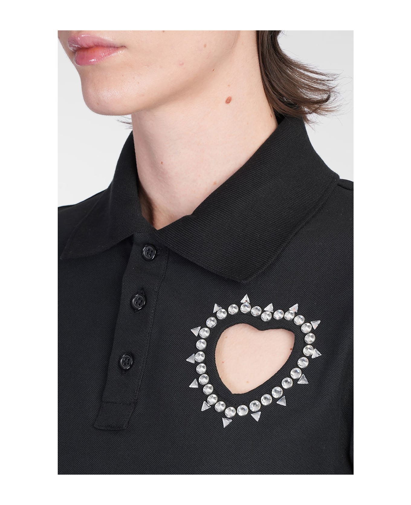 AREA Polo In Black Cotton - black