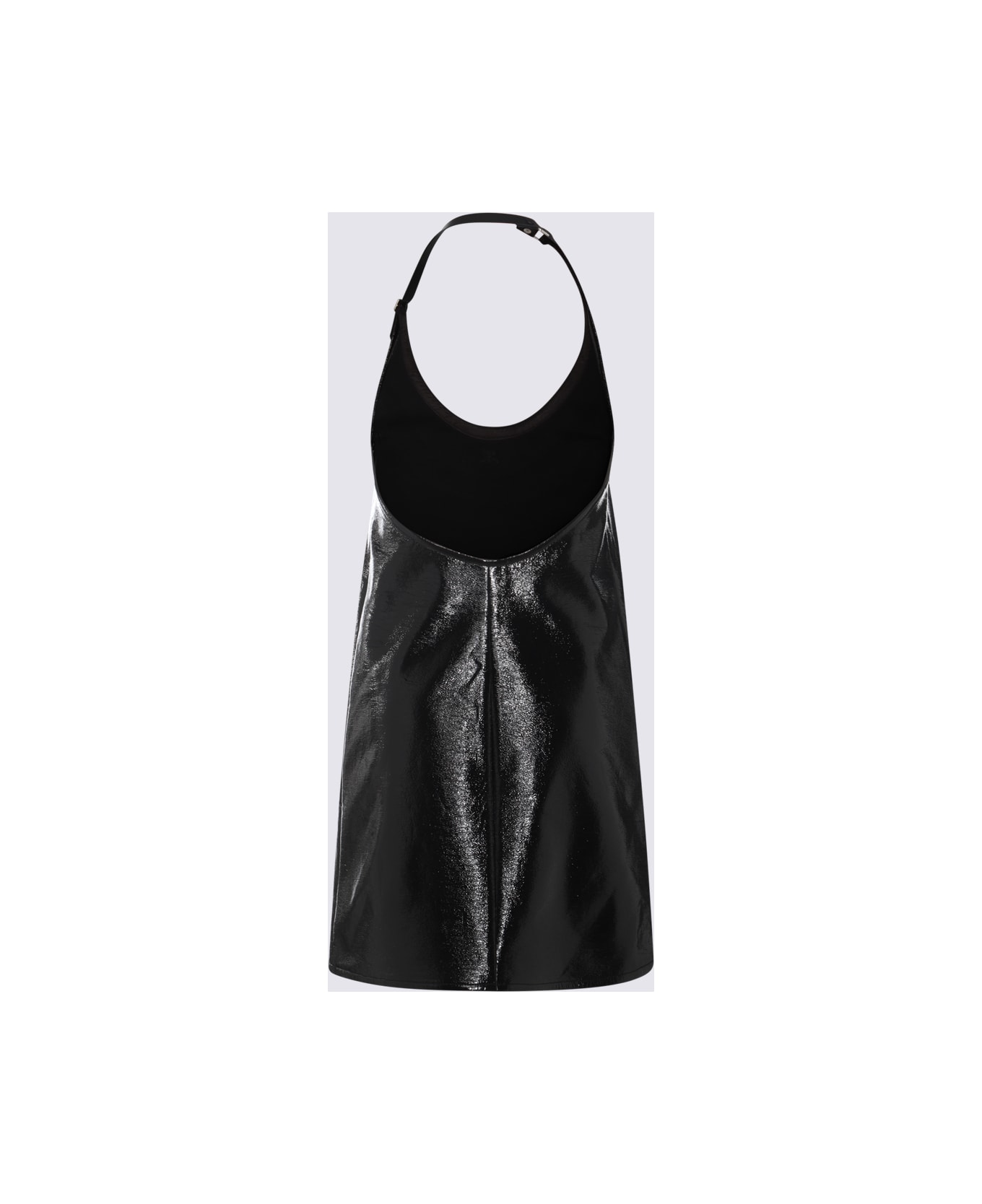 Courrèges Black Cotton Mini Dress - Black