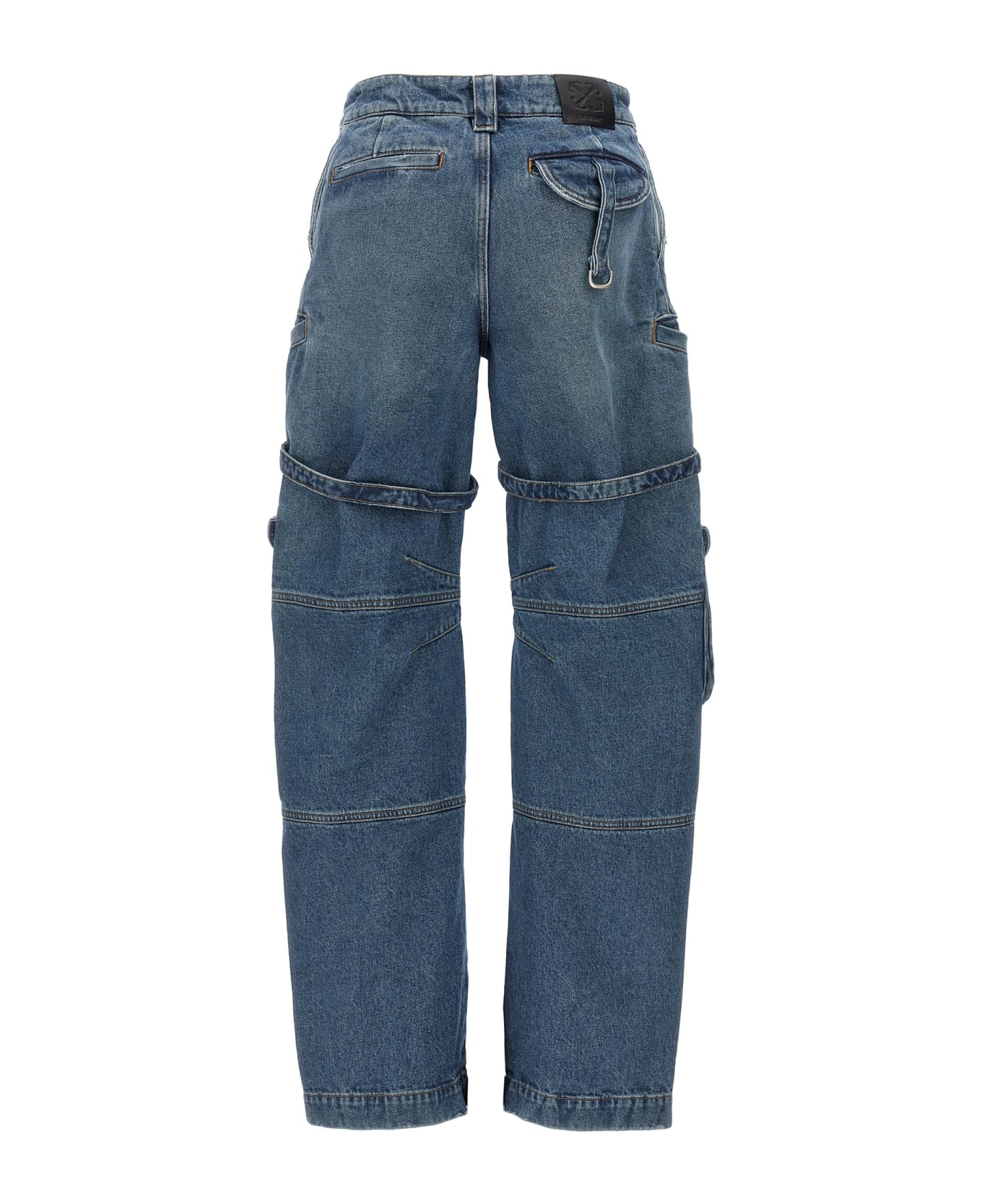 Off-White Oversized Cargo Jeans - Blue