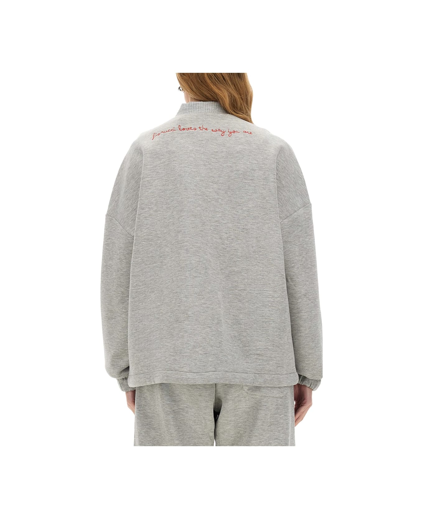 Fiorucci Zippered Sweatshirt "angel" - GREY