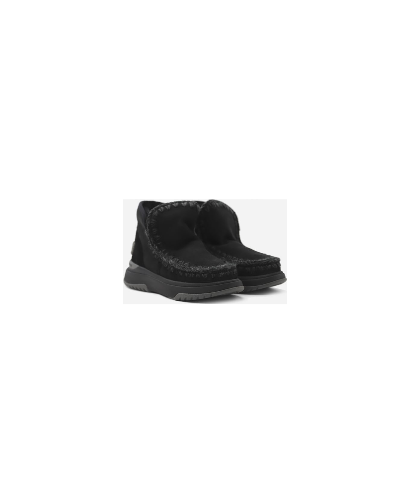 Mou Eskimo Jogger Ankle Boots With Glitter Logo