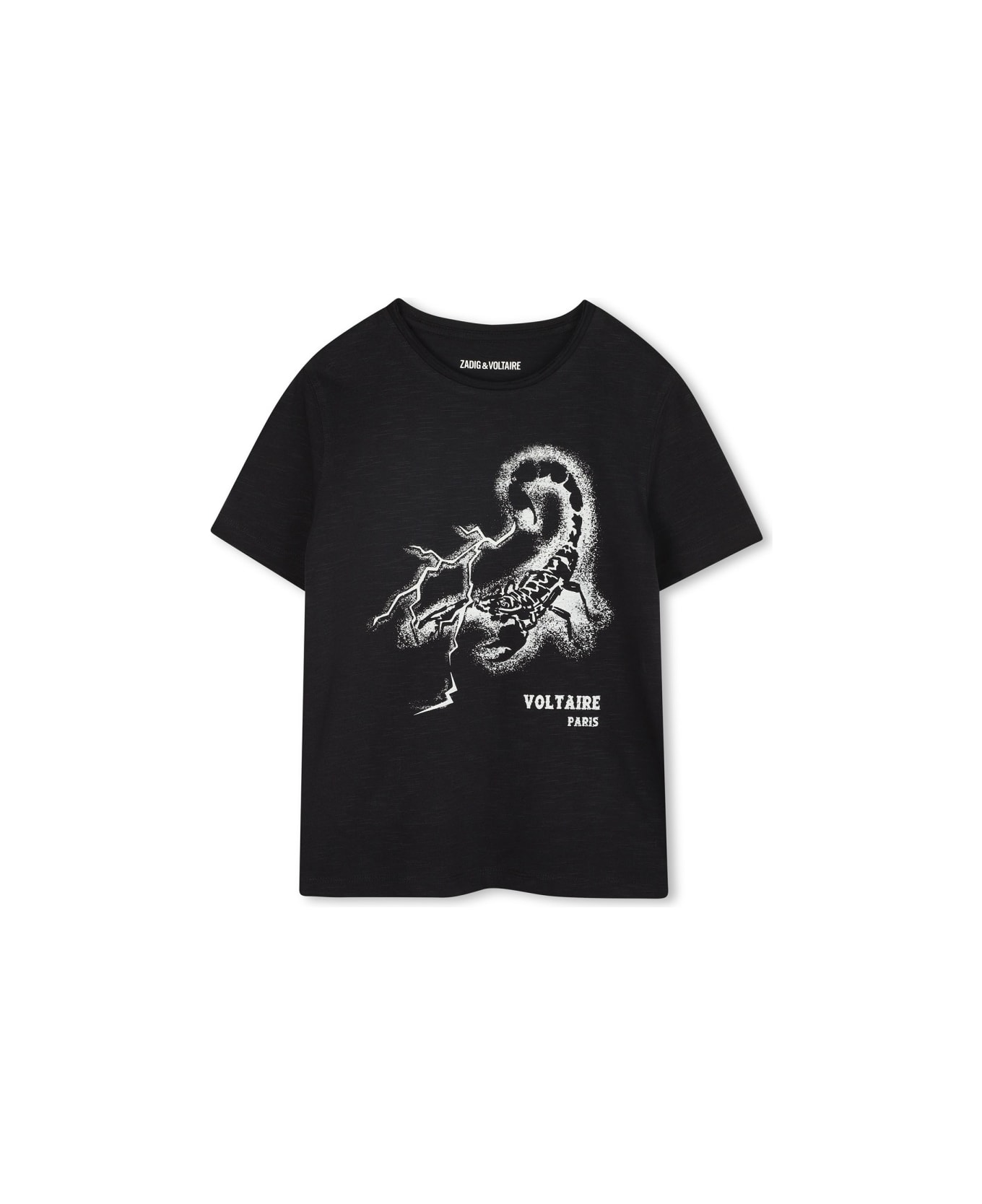 Zadig & Voltaire T-shirt With "scorpion" Logo - CHARCOAL