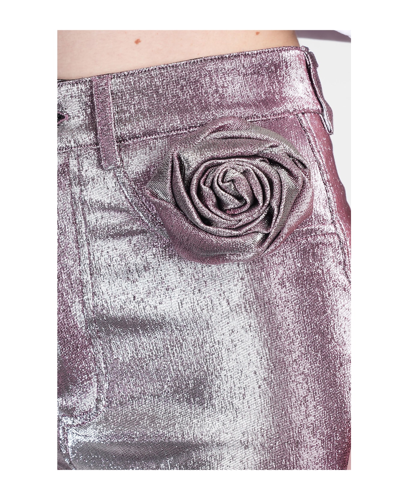AREA Leggings In Rose-pink Polyester - rose-pink