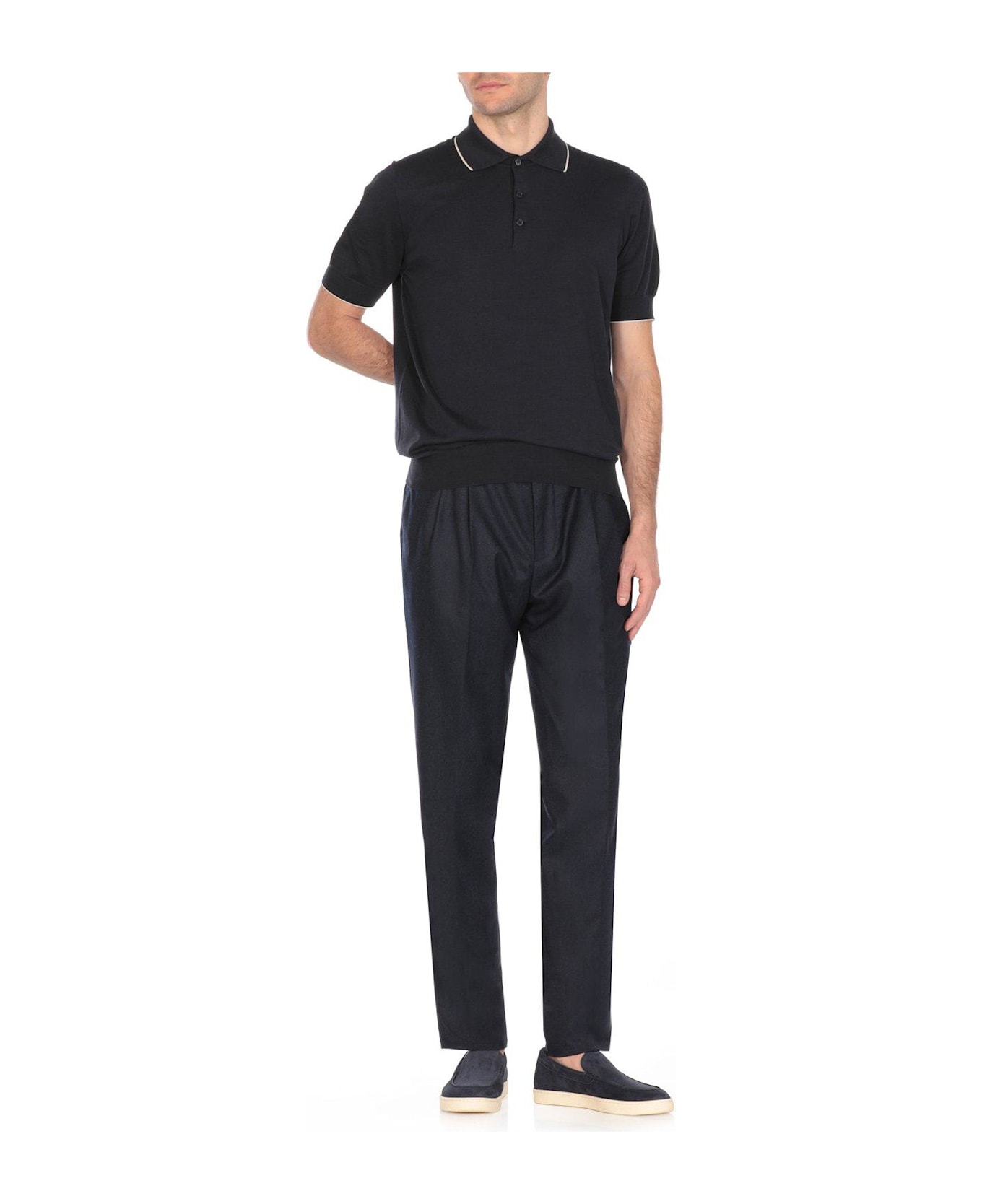 Short Sleeved Polo Shirt - Thumbnail 5