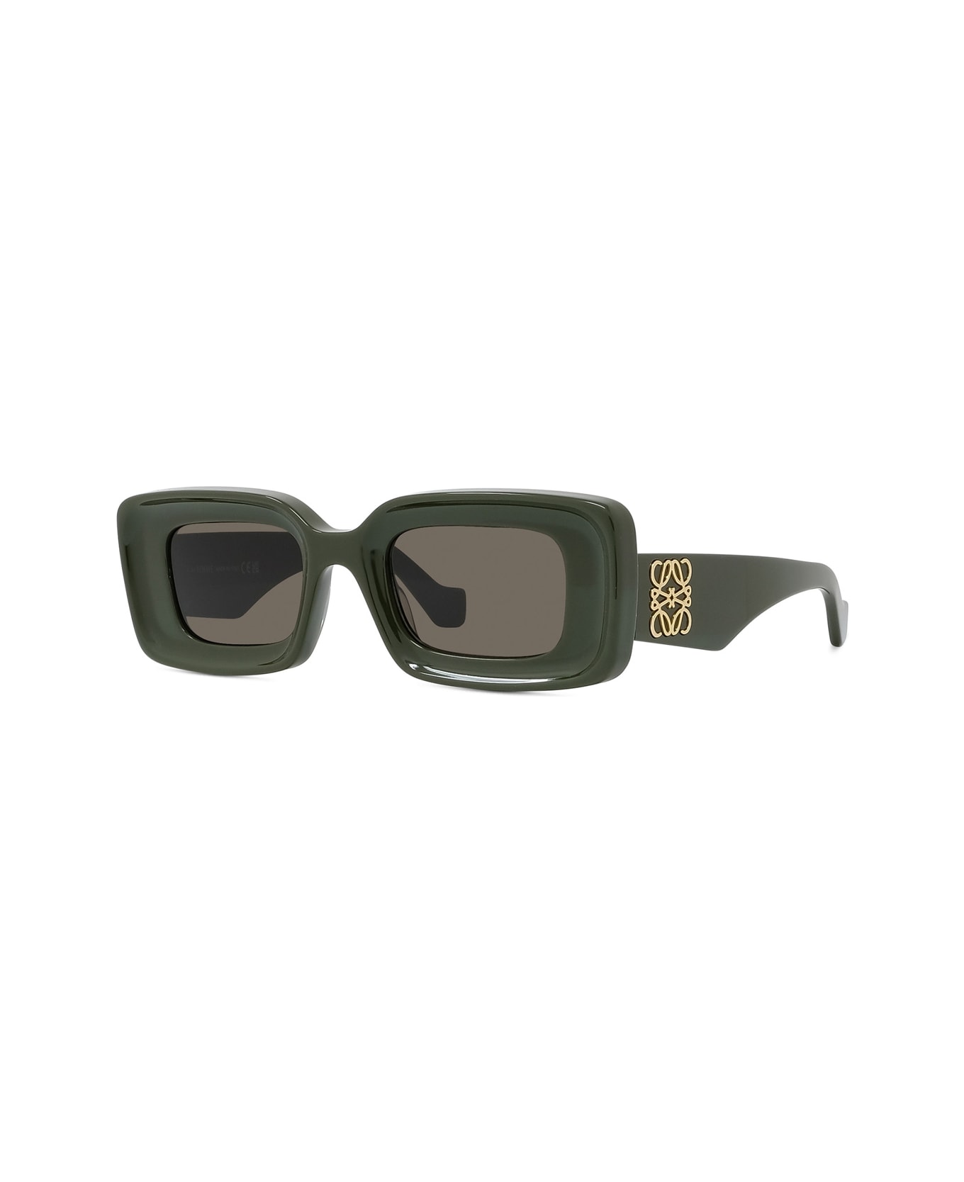 Loewe Lw40101i Anagram 95e Verde Lucido Sunglasses - Verde