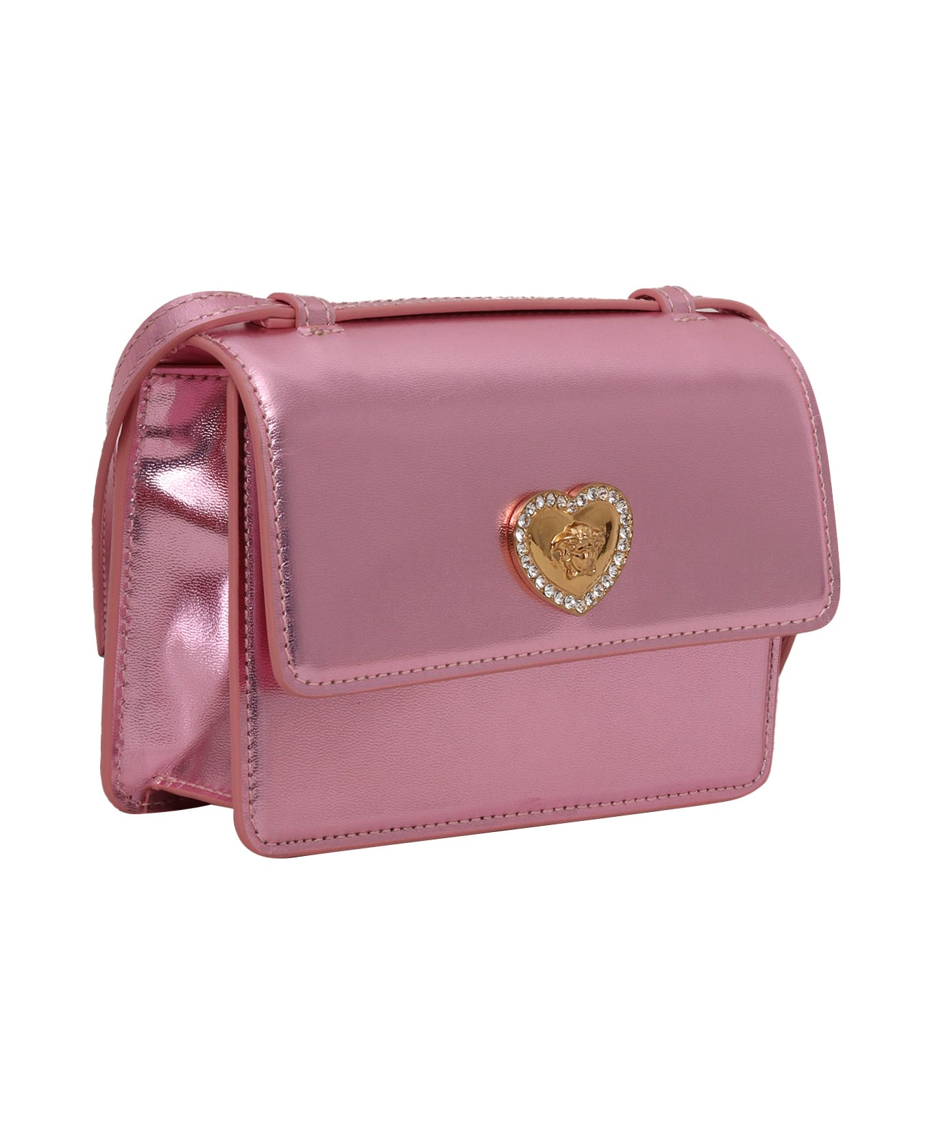 Versace Pink Metallic Bag - PINK