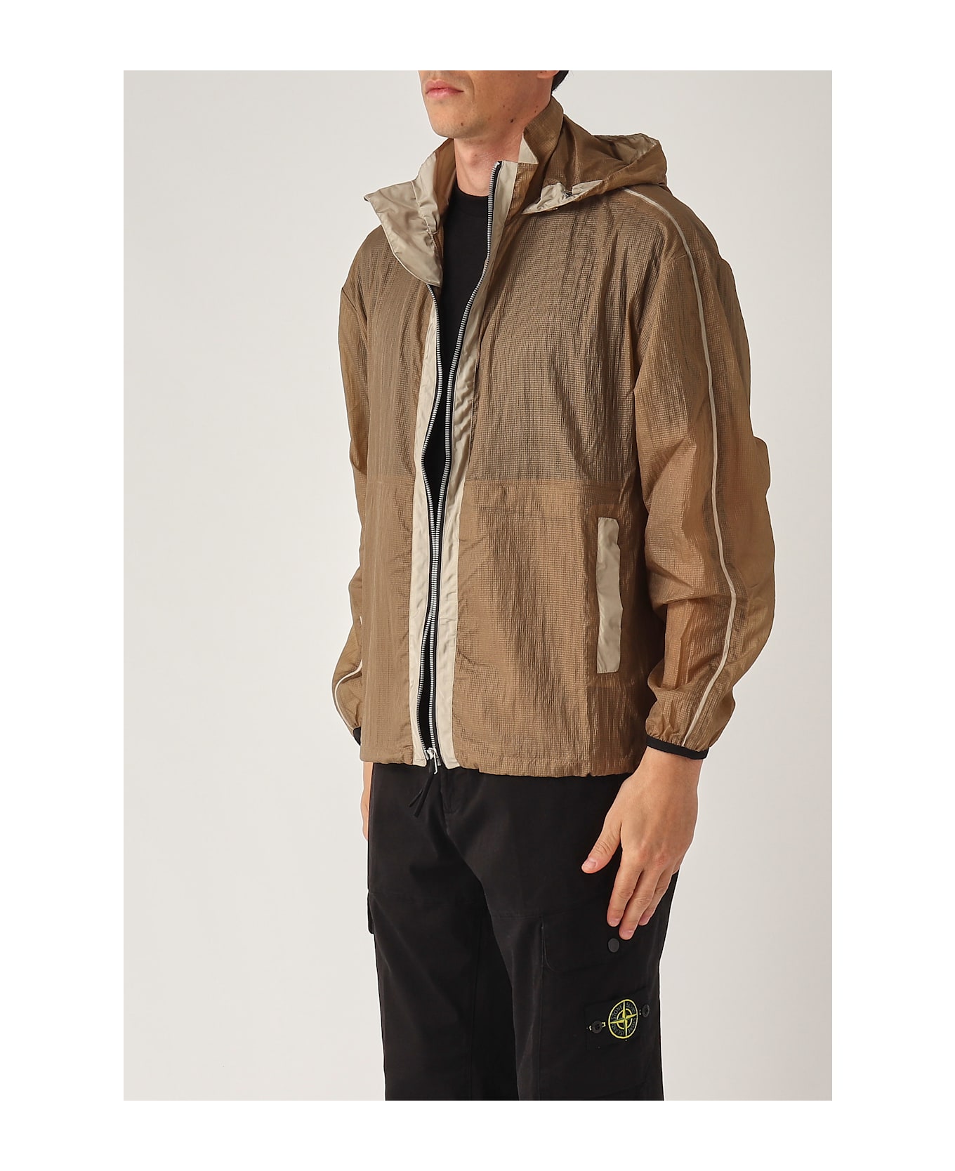Premiata Mirror Var 72 In Ripstop Naturale Jacket - CAMMELLO-TORTORA