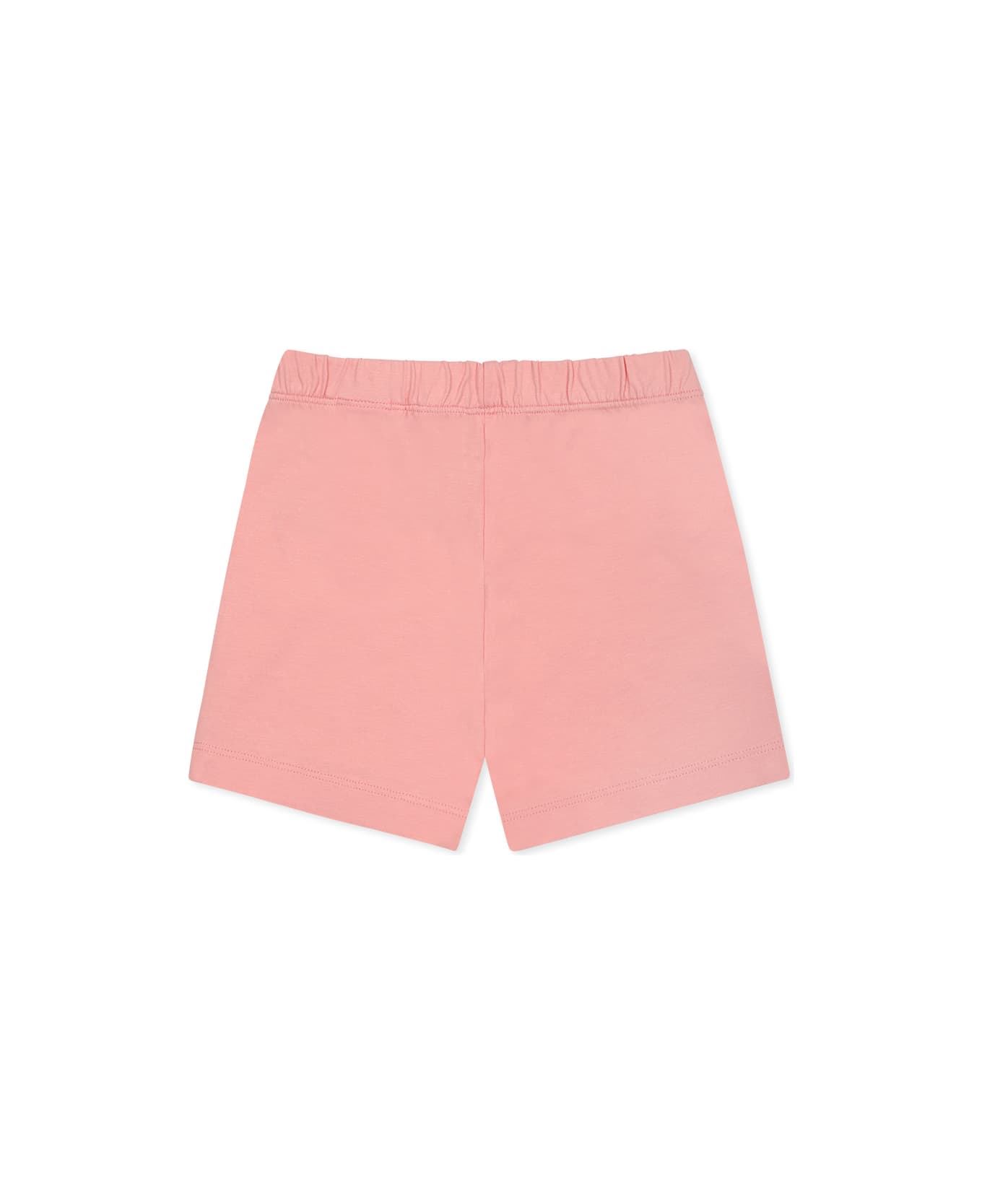 Off-White Pink Shorts For Baby Girl With Logo - Pink