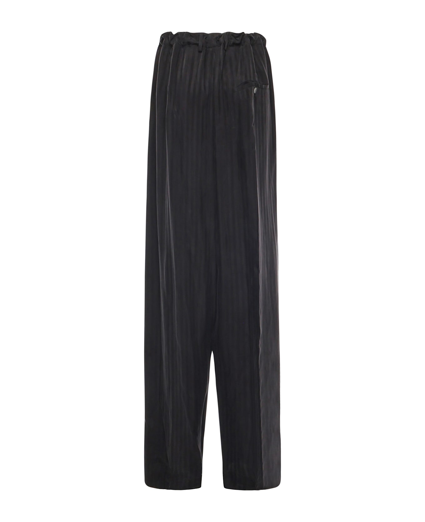 Balenciaga Drawstring Trousers - Black