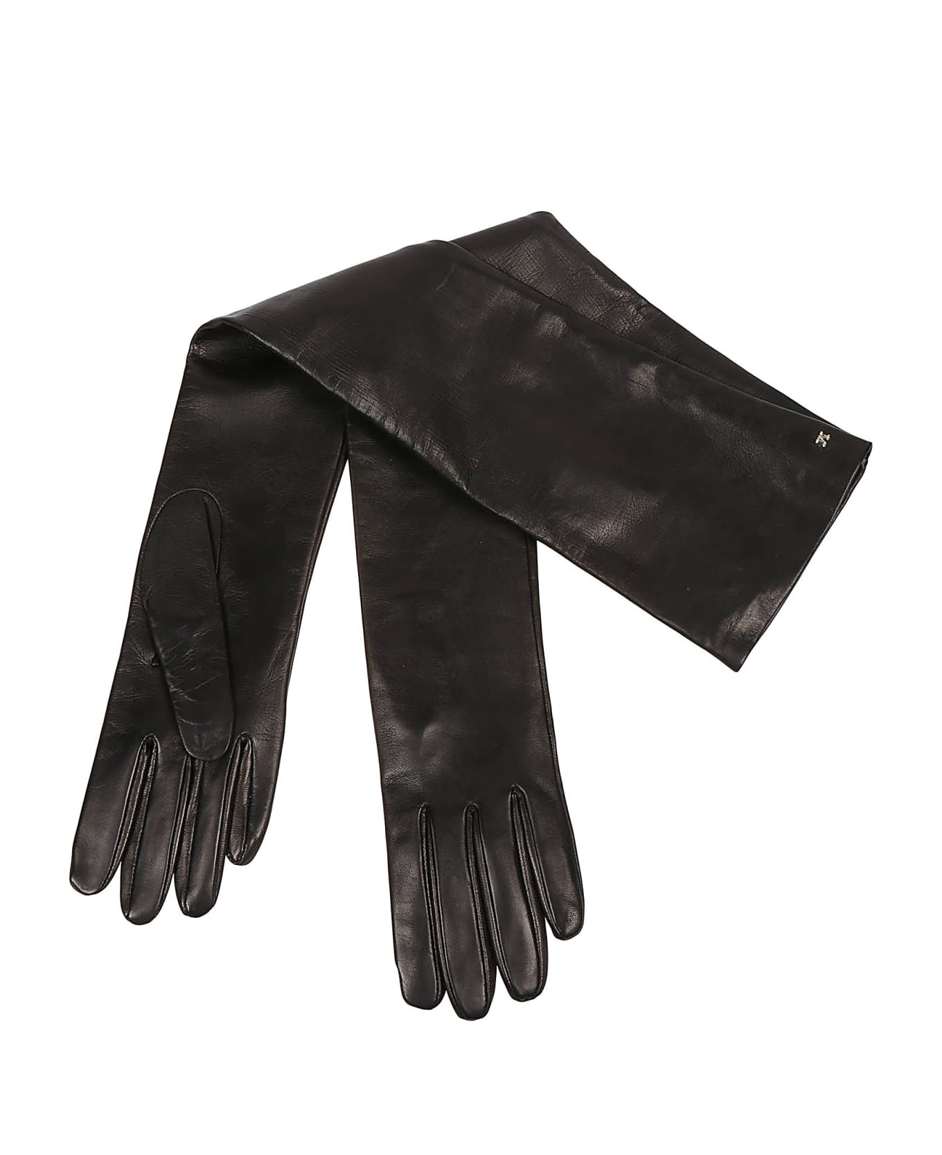 Max Mara Amica Gloves In Black Nappa - Black