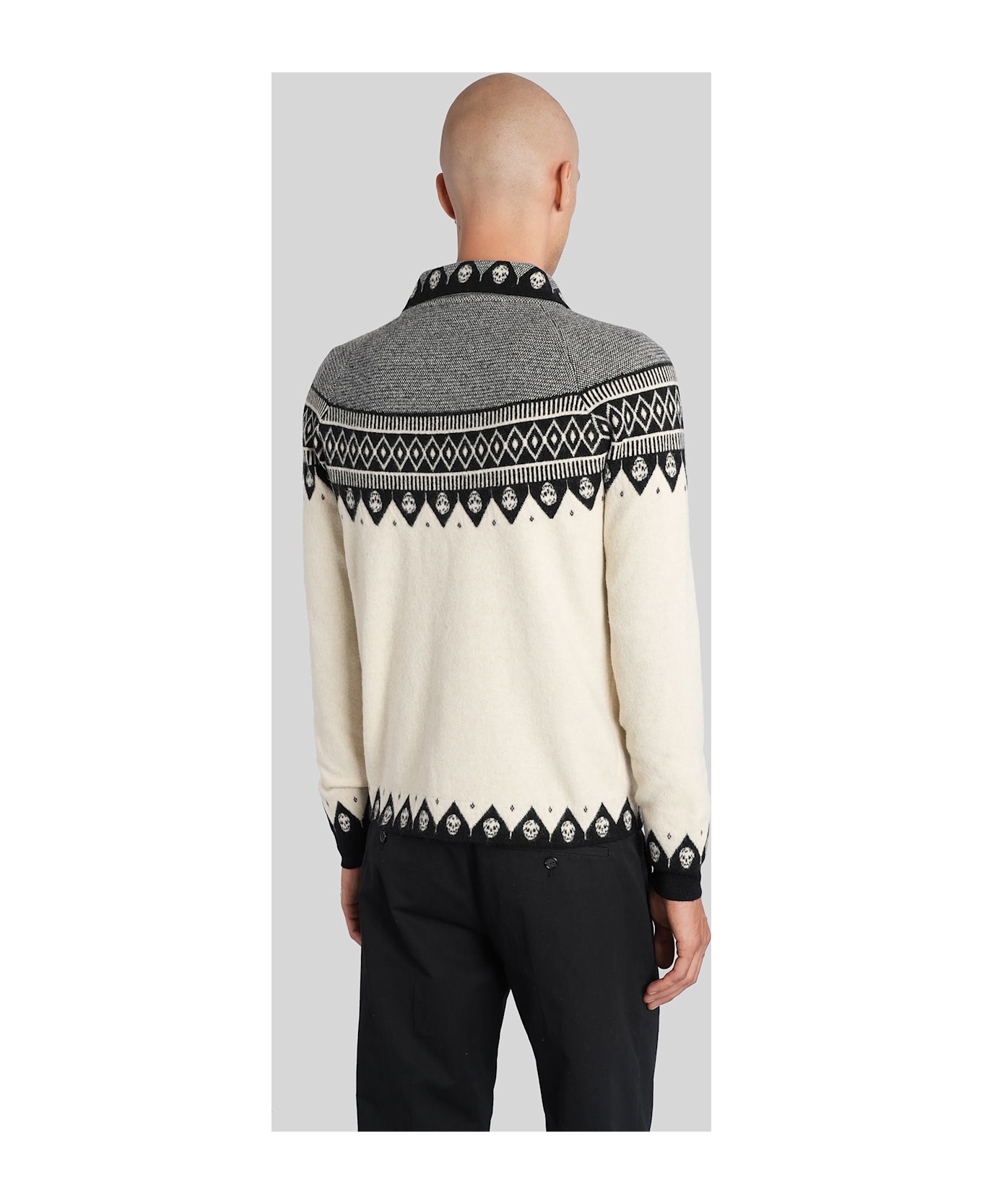 Alexander McQueen Knitwear In Grey Wool - grey