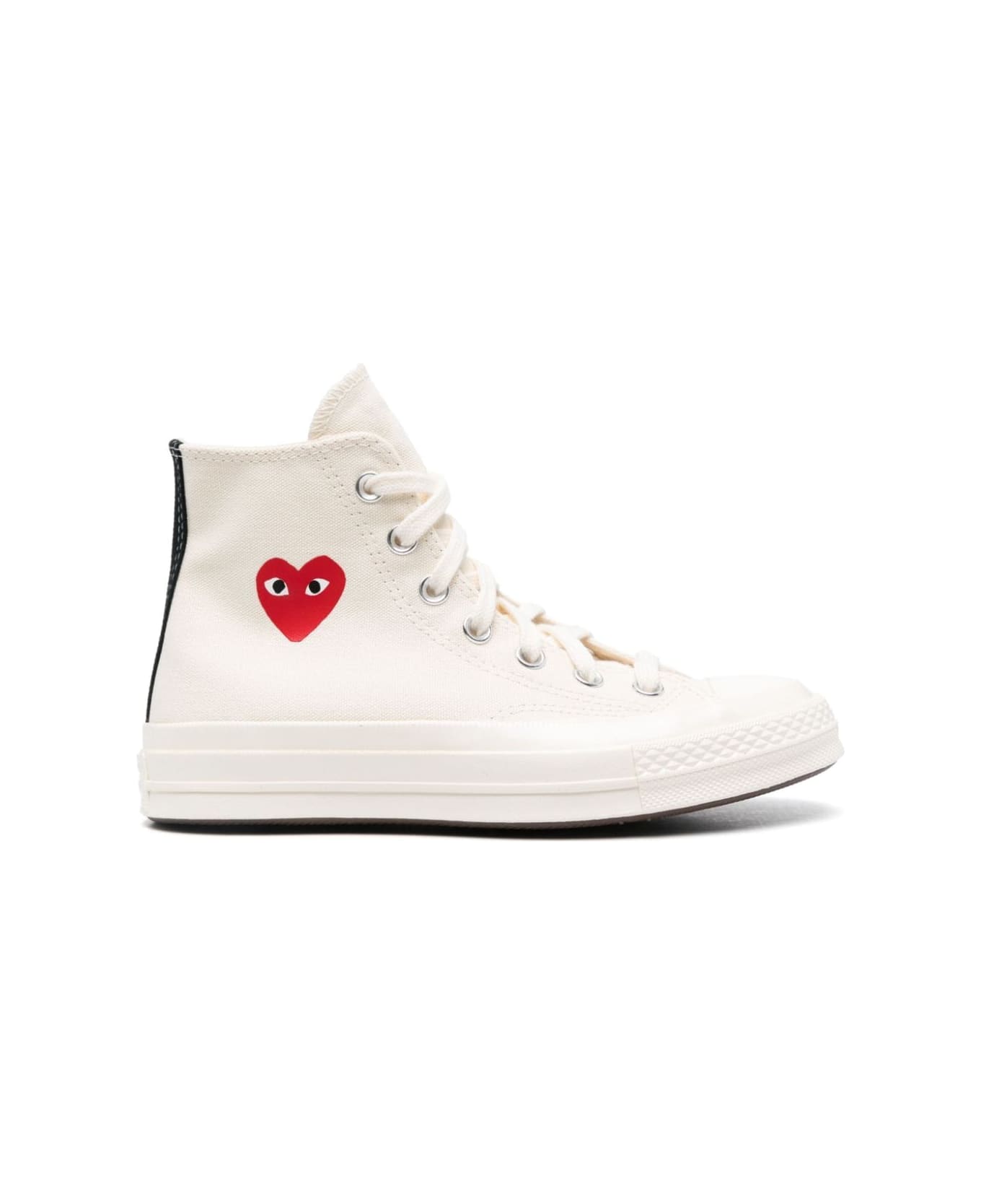 Comme des Garçons Chuck Taylor Red Heart Sneakers - Beige