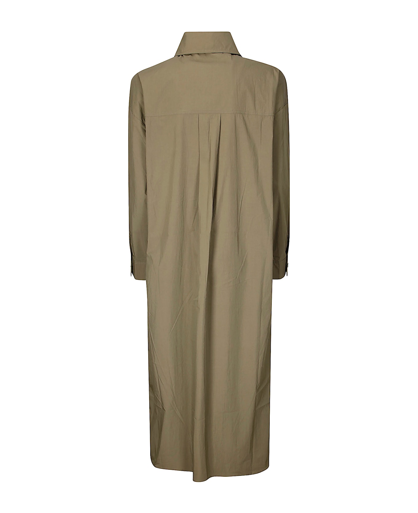 Parosh Long Dress - OLIVE GREEN