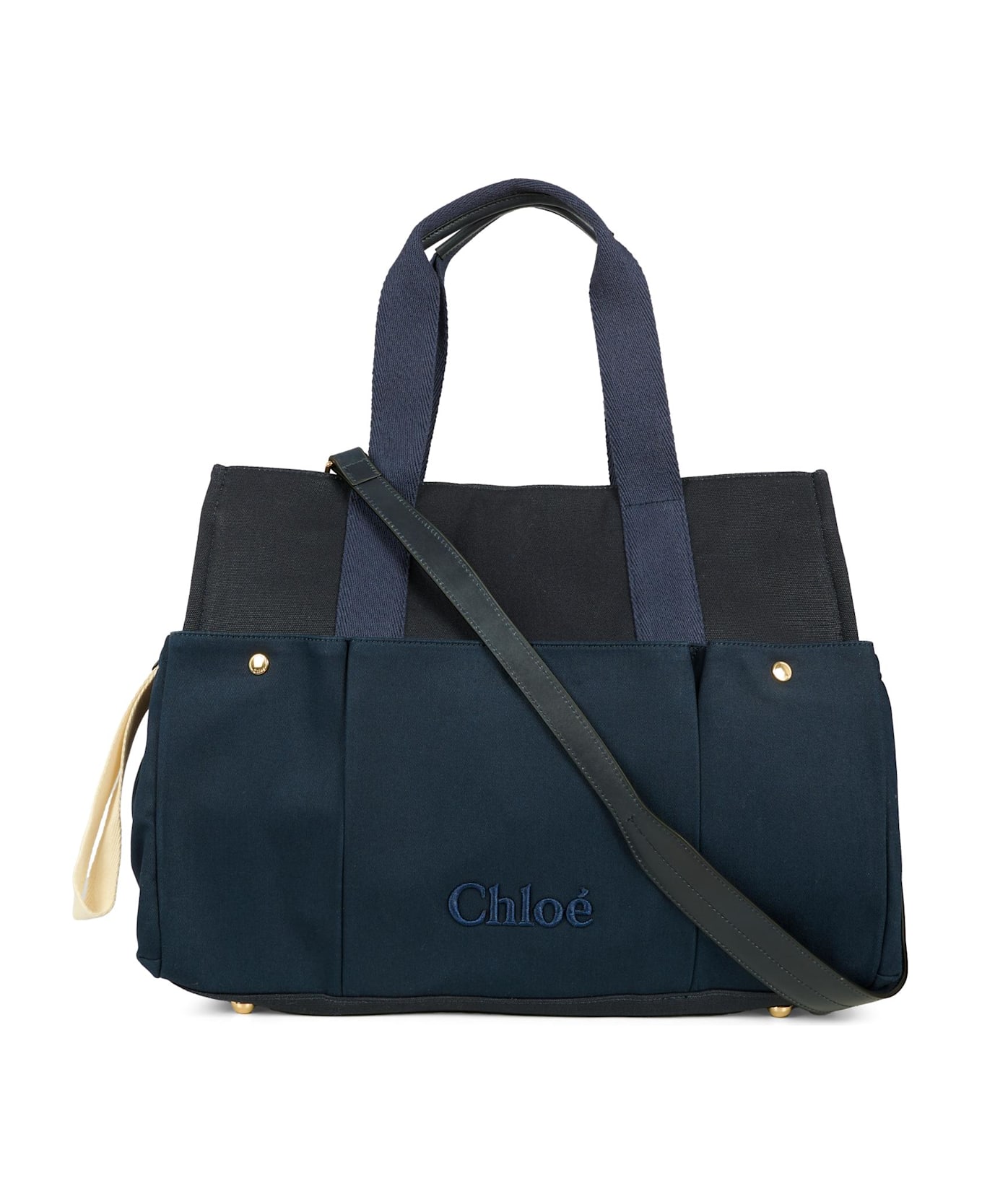 Chloé Blue Changing Bag For Babykids With Logo - Blue