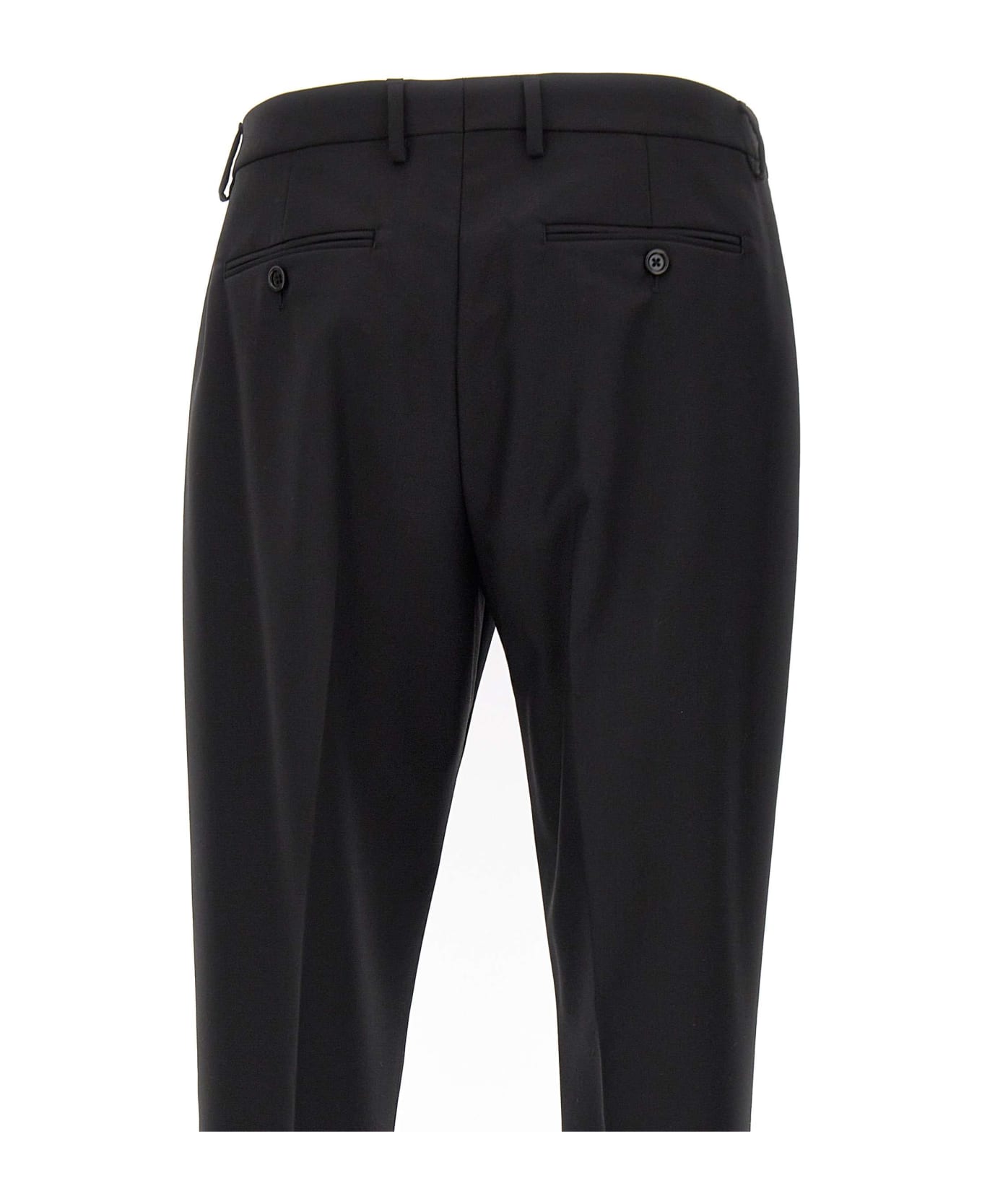 Lardini Wool And Mohair Pants - BLACK