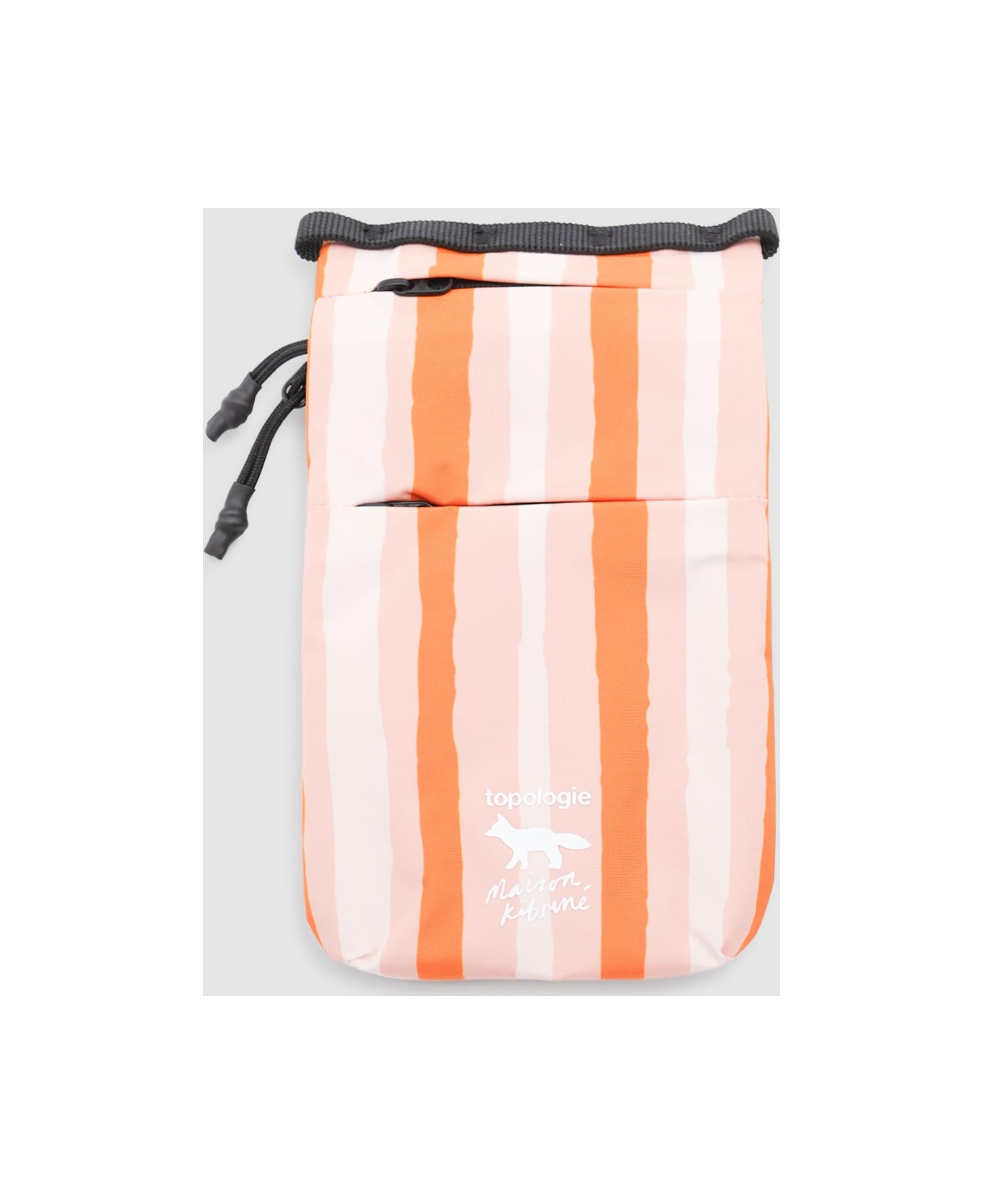 Maison Kitsuné Multicolor Crossbody Bag - PEACH FRUIT MARIGOLD RED PRINT