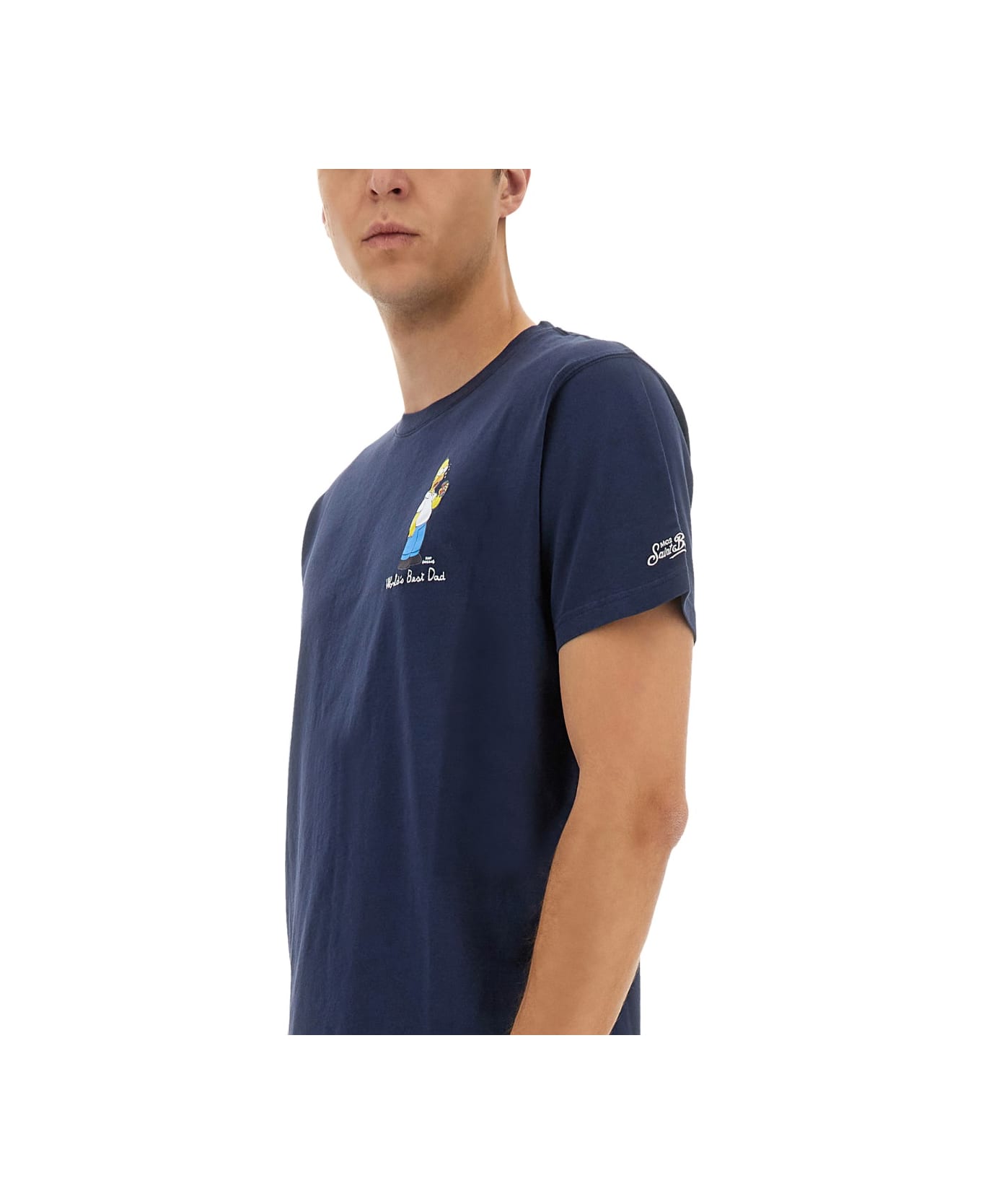MC2 Saint Barth T-shirt With Print - BLUE