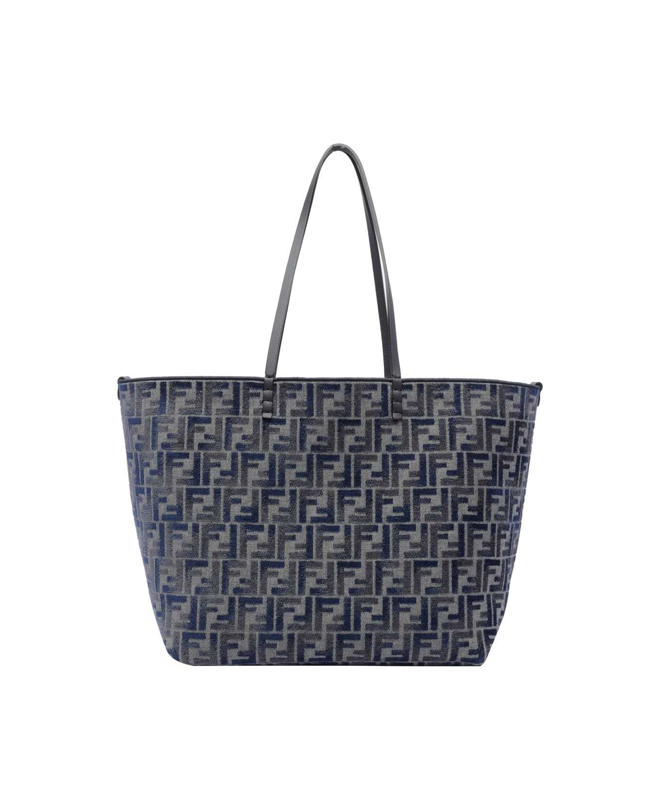 Fendi Ff Roll Shopping Bag Large - Blue トートバッグ