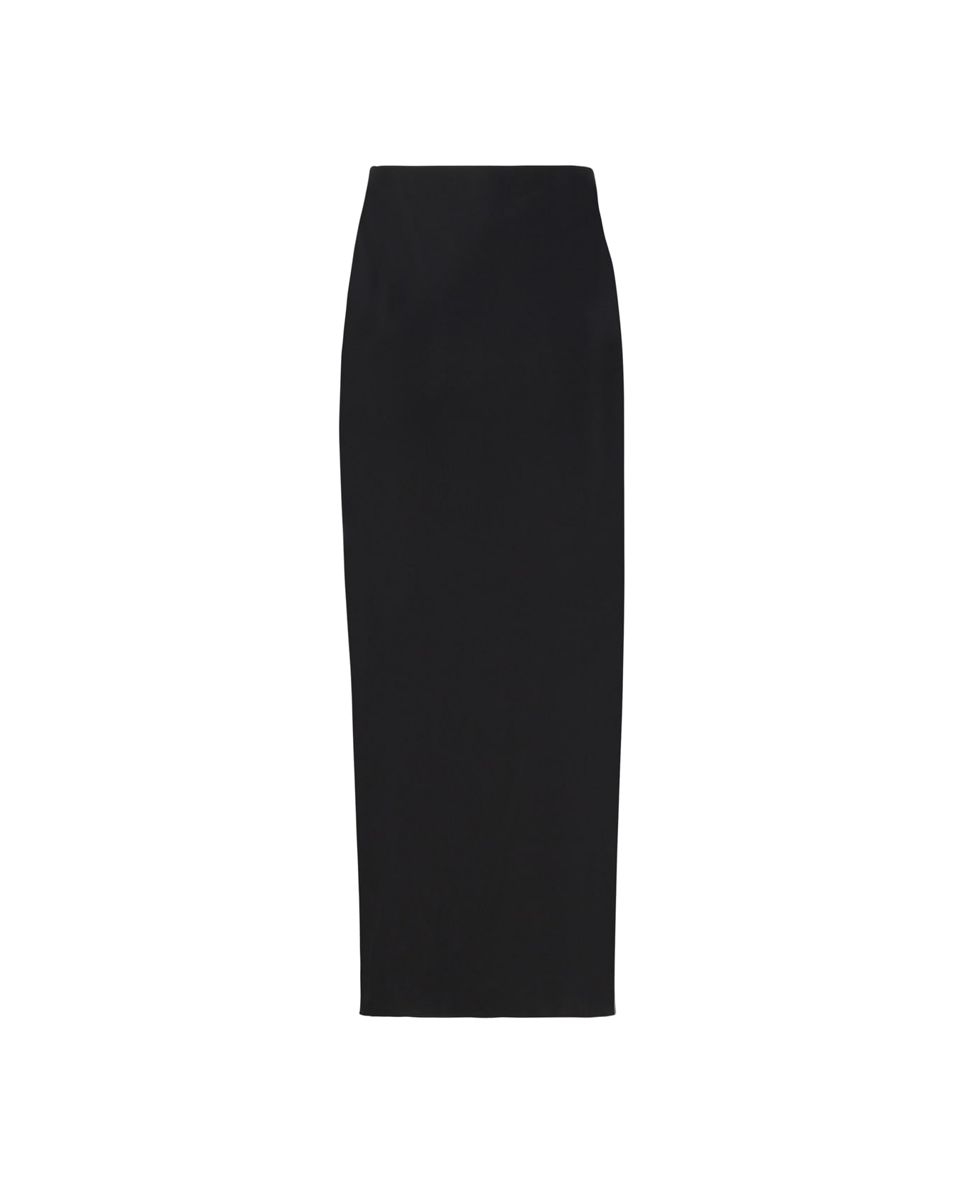 The Andamane Long Skirt With Slit - Black