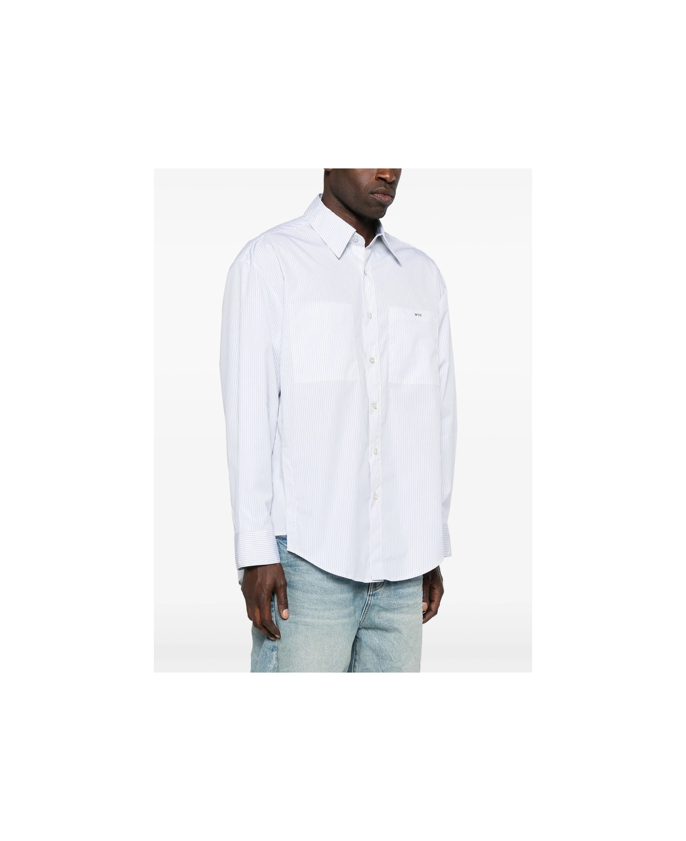 WOOYOUNGMI Shirt - BLUE/WHITE