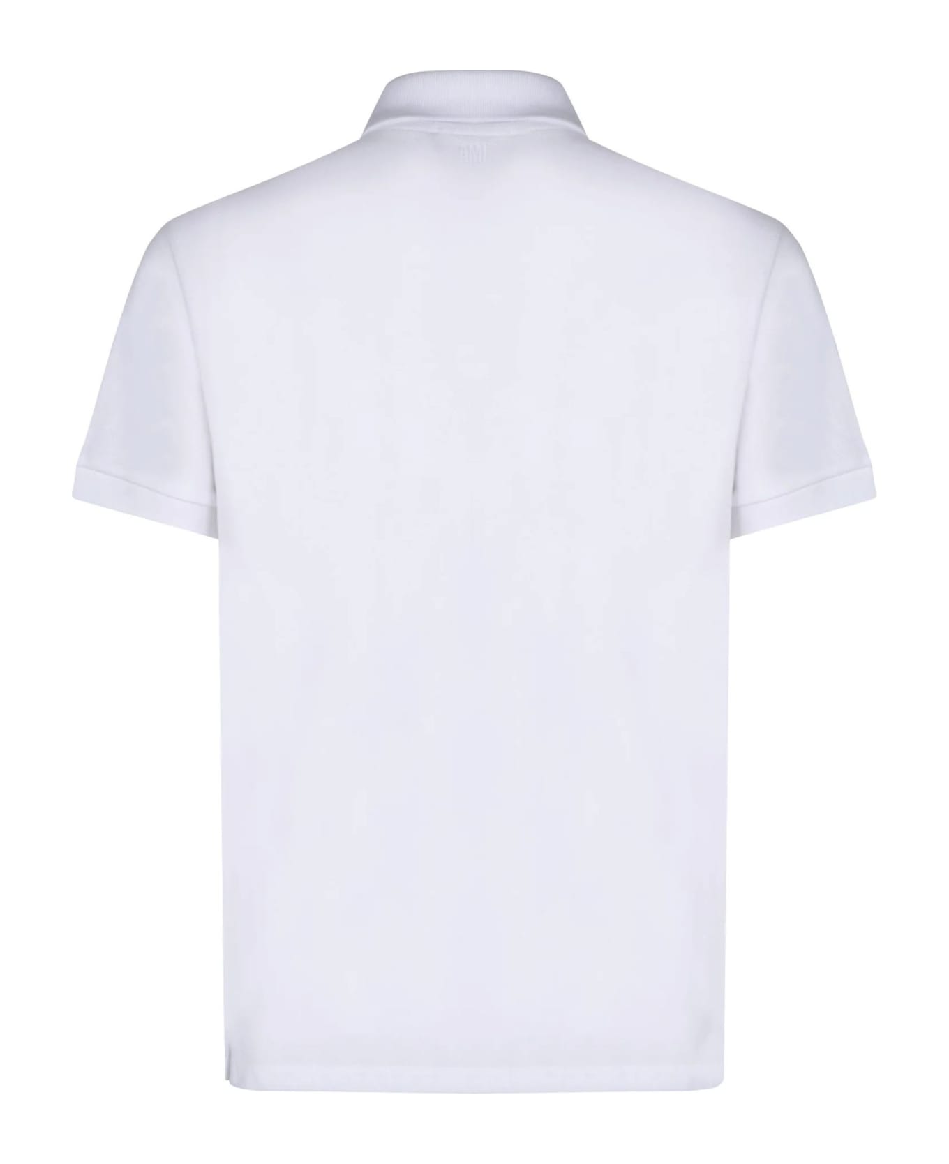 Ami Alexandre Mattiussi White Organic Cotton Polo Shirt - White