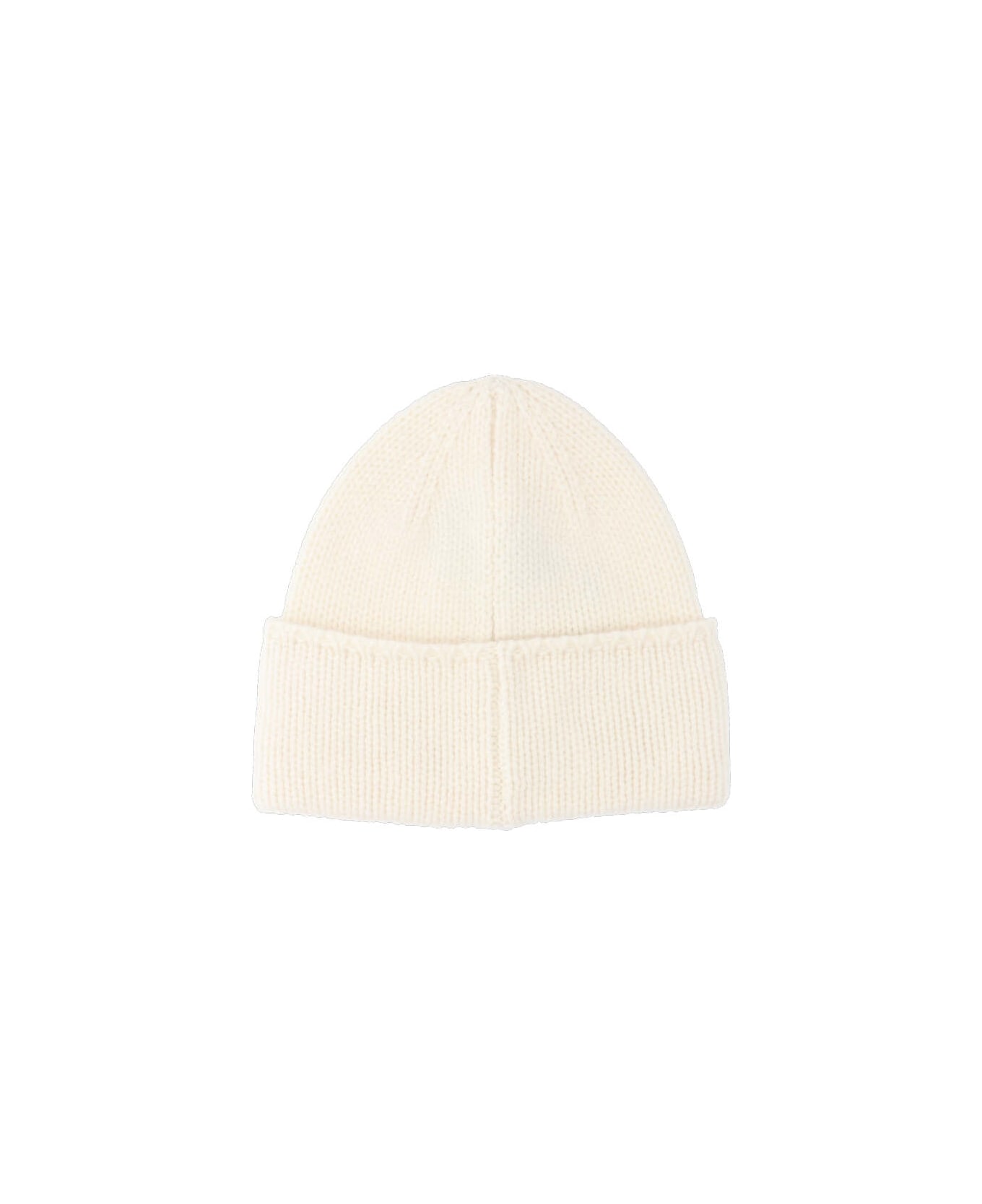 Polo Ralph Lauren Logo Beanie - Cream Ragg