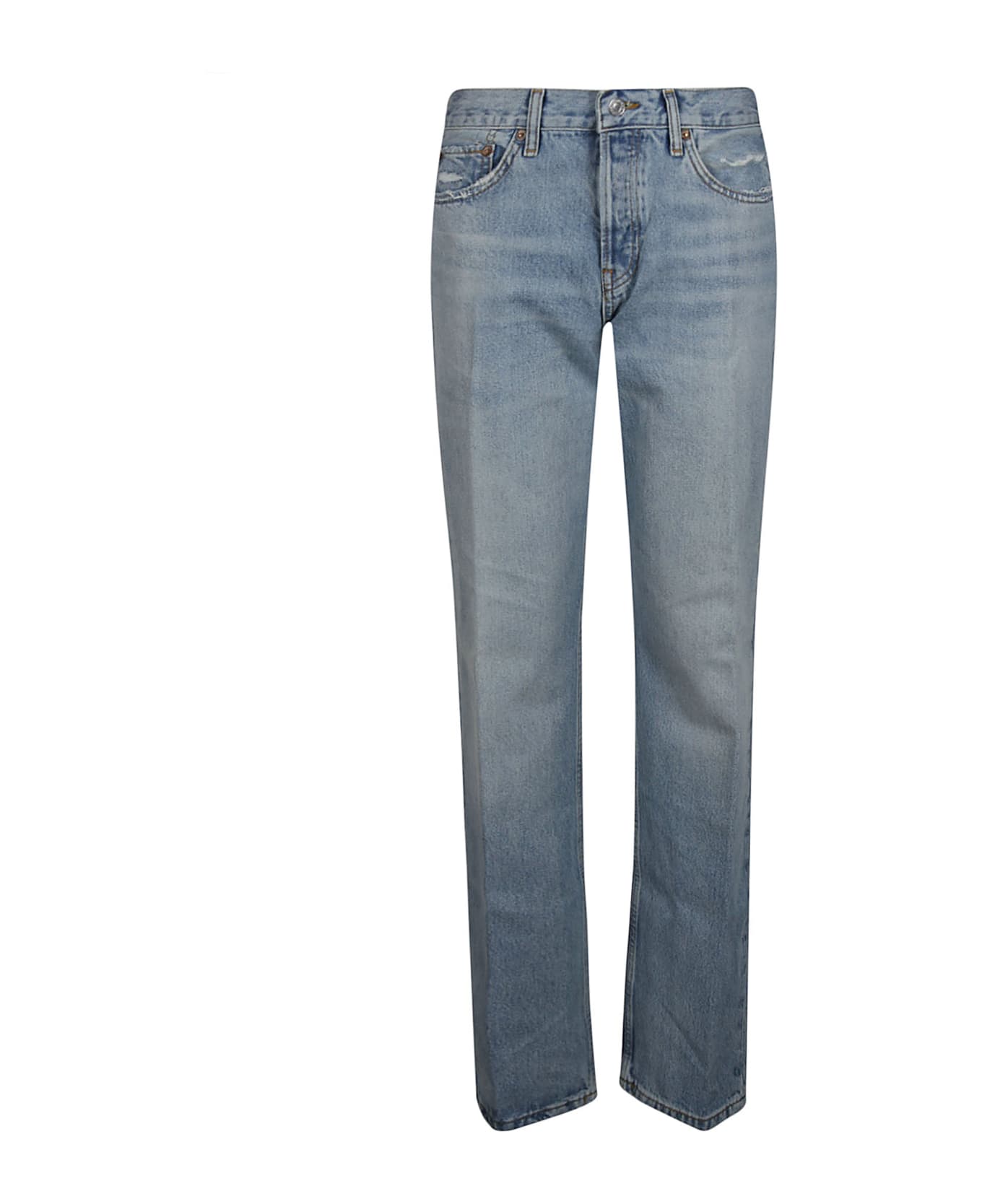 RE/DONE Easy Straight Jeans - Ripped Tide