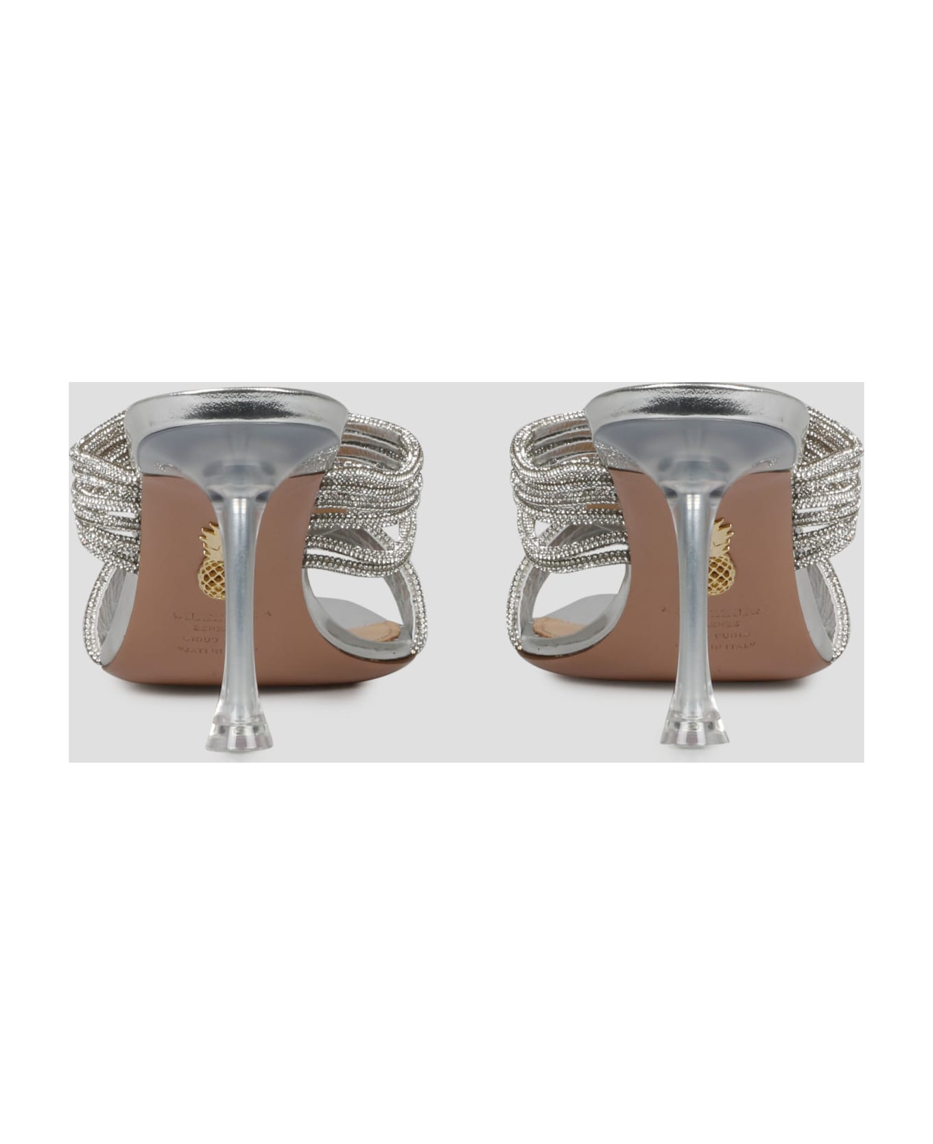 Aquazzura Gatsby Mules - Metallic