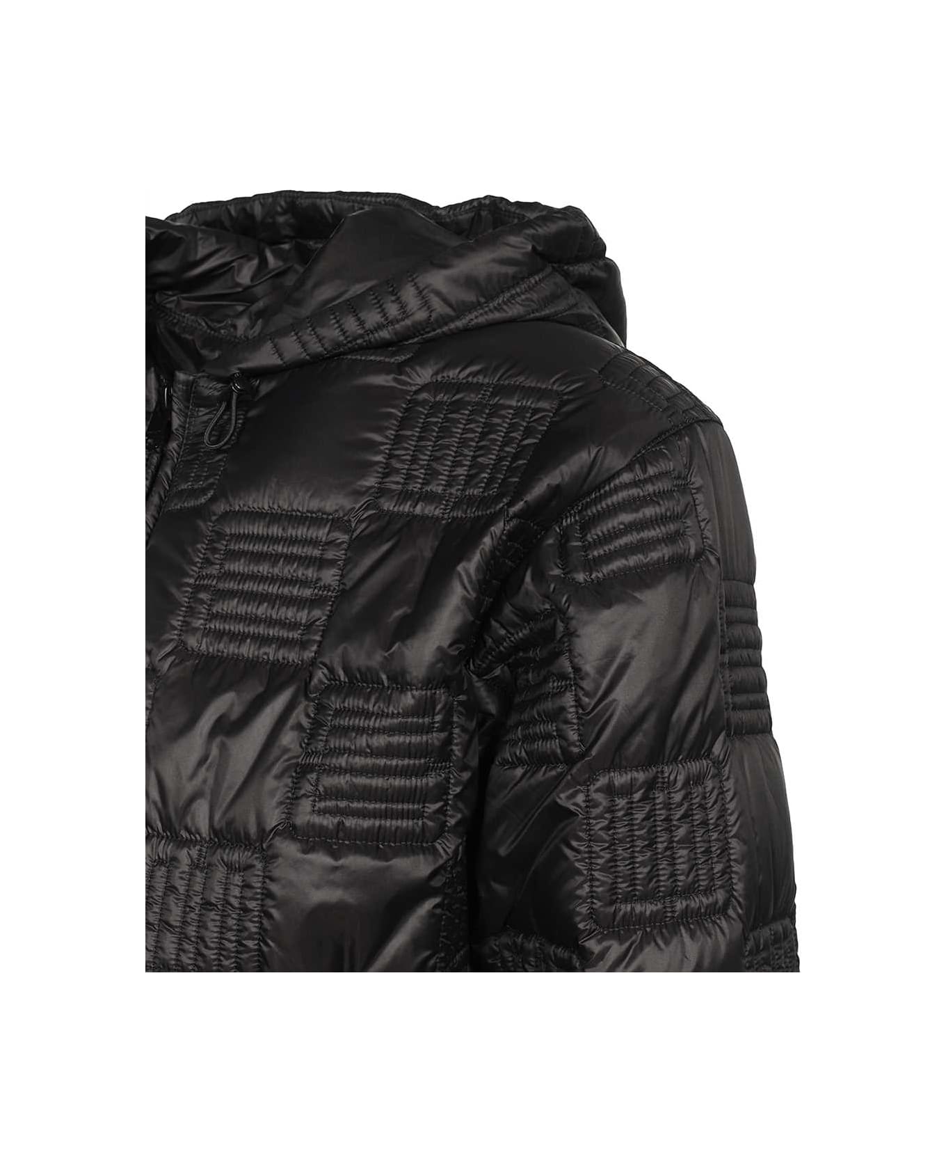 AMBUSH Hooded Full-zip Down Jacket - black