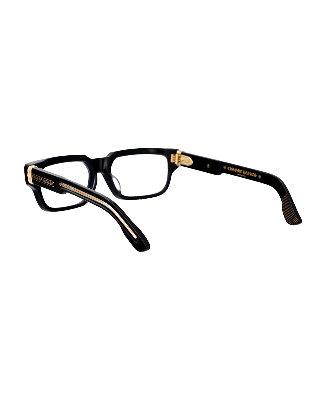 Chrome Hearts 2 Thick Glasses - Black-18KGP