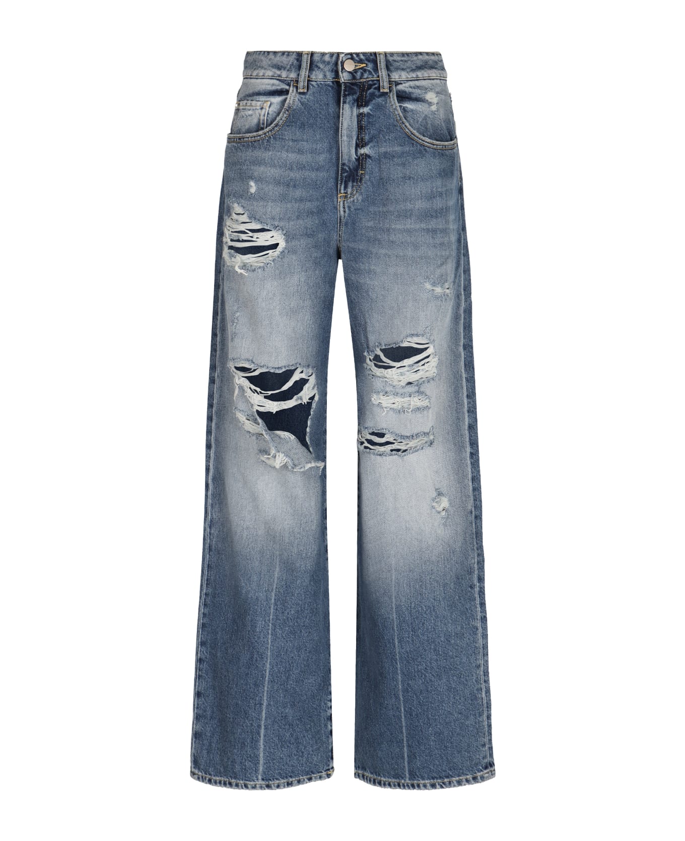 Icon Denim Poppy Wide-leg Jeans - Denim