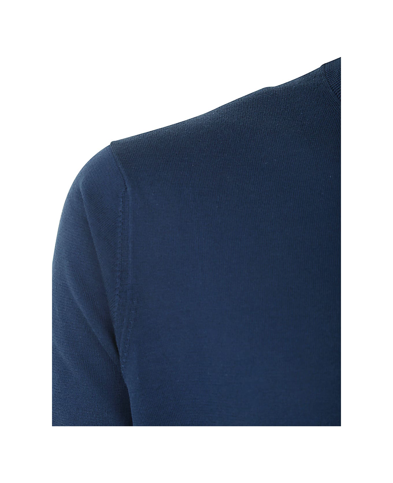 Filippo De Laurentiis Short Sleeves Crew Neck Sweater - Denim