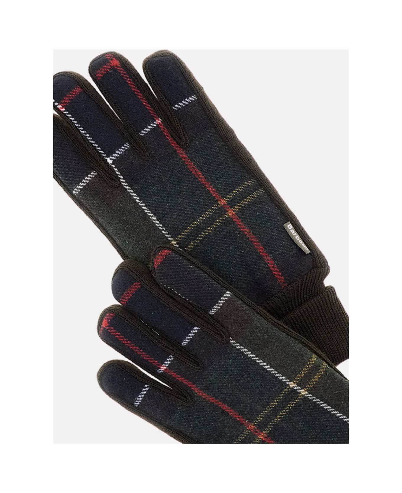 Barbour Hackney Tartan Gloves - Black