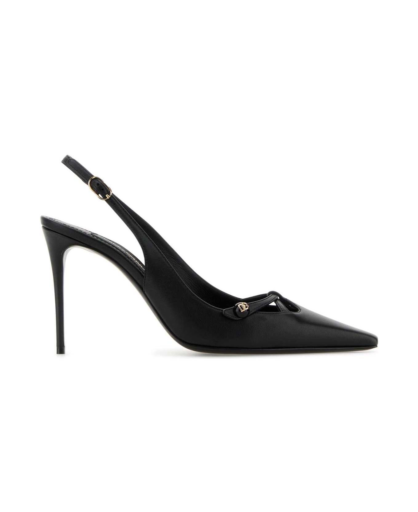 Dolce & Gabbana Black Leather Pumps - NERO